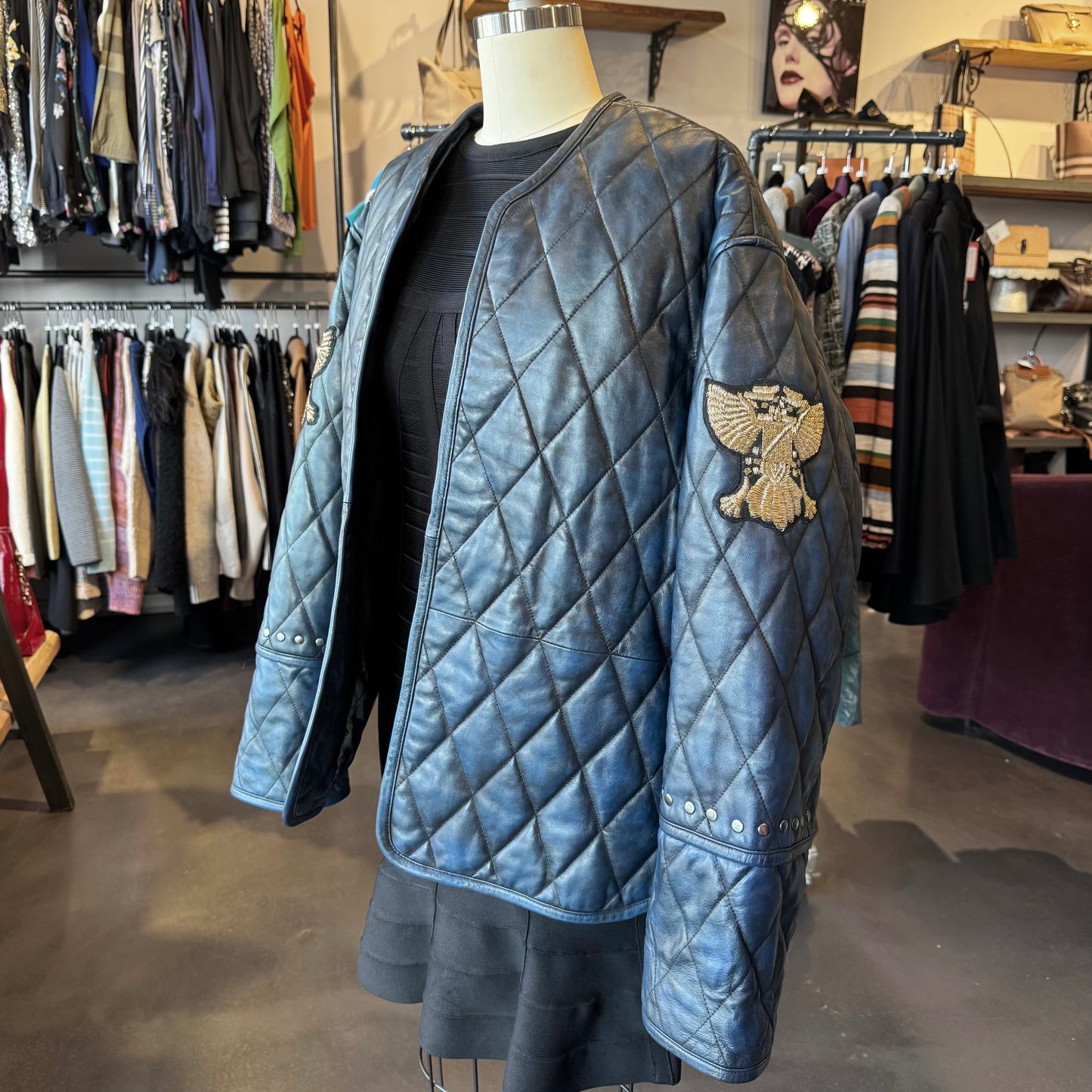 One Teaspoon Oversized Leather Jacket