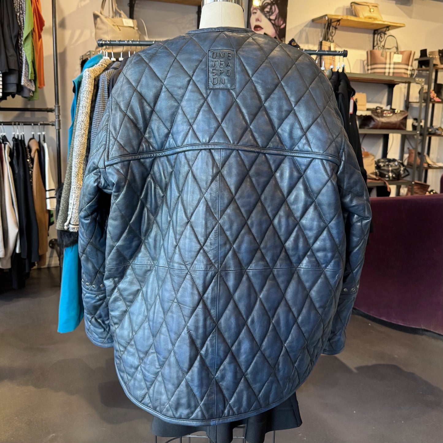 One Teaspoon Oversized Leather Jacket