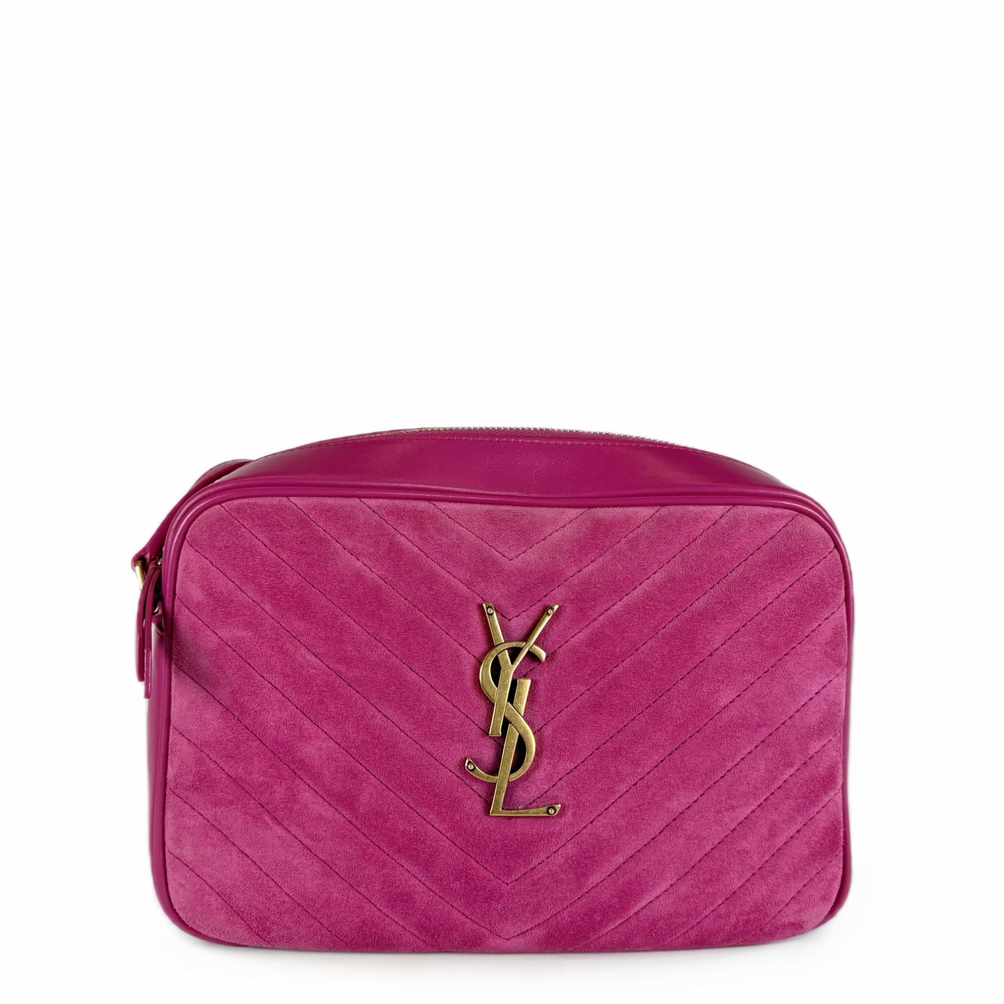Saint Laurent Lou Suede Camera Bag