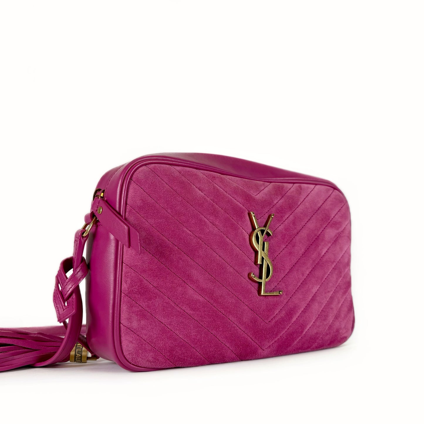 Saint Laurent Lou Suede Camera Bag