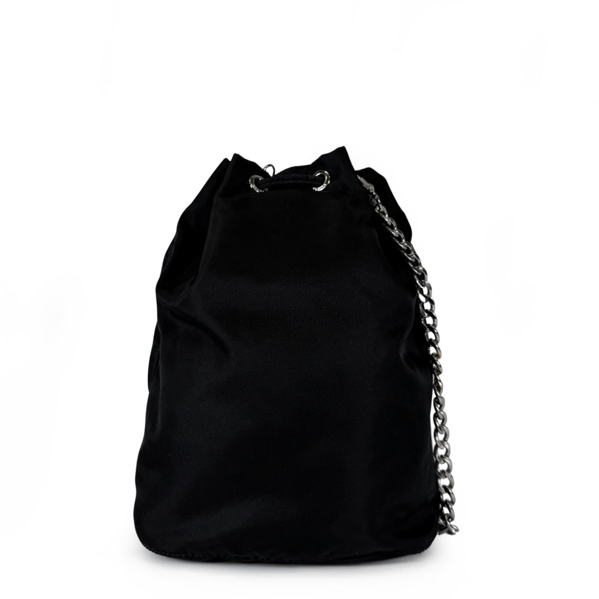 Prada Tessuto Nylon Chain Bucket Bag