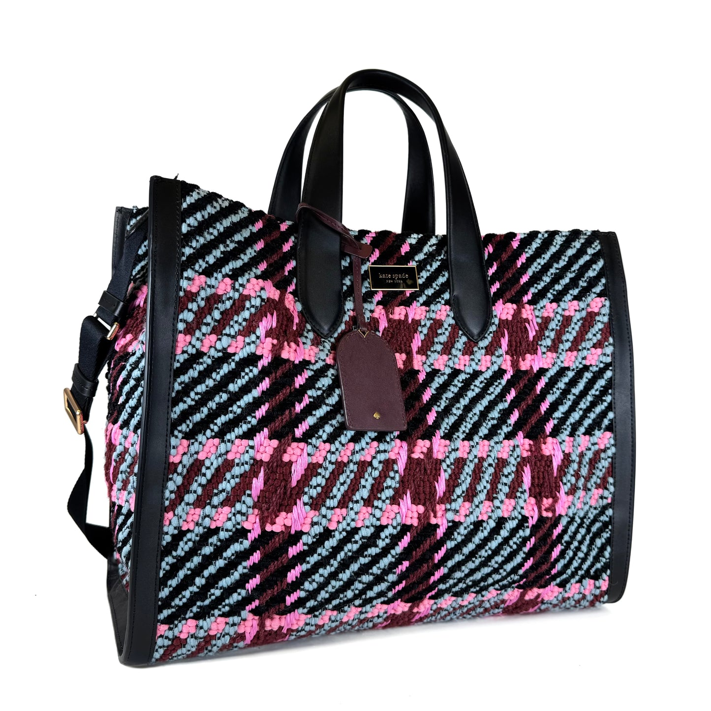 Kate Spade Plaid Manhattan Tote Bag