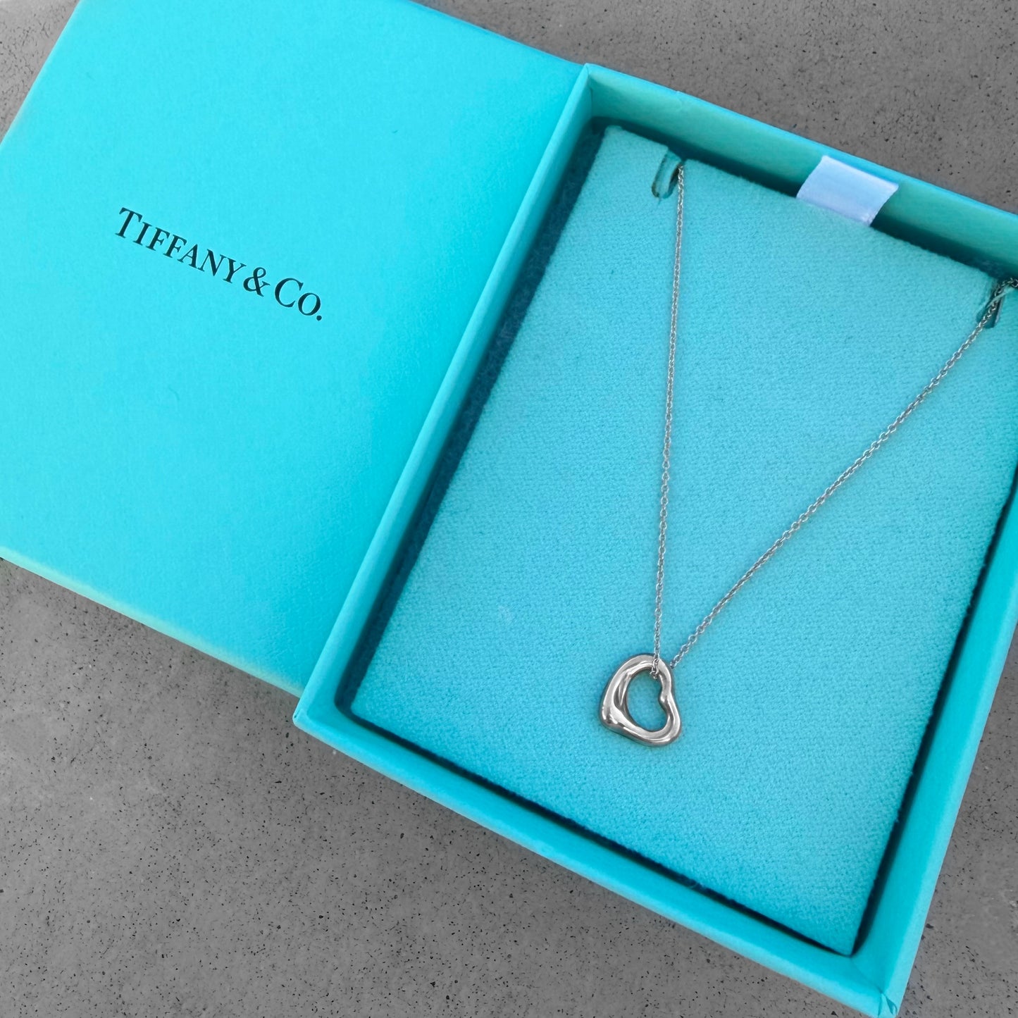 Tiffany & Co. Elsa Peretti Open Heart Necklace