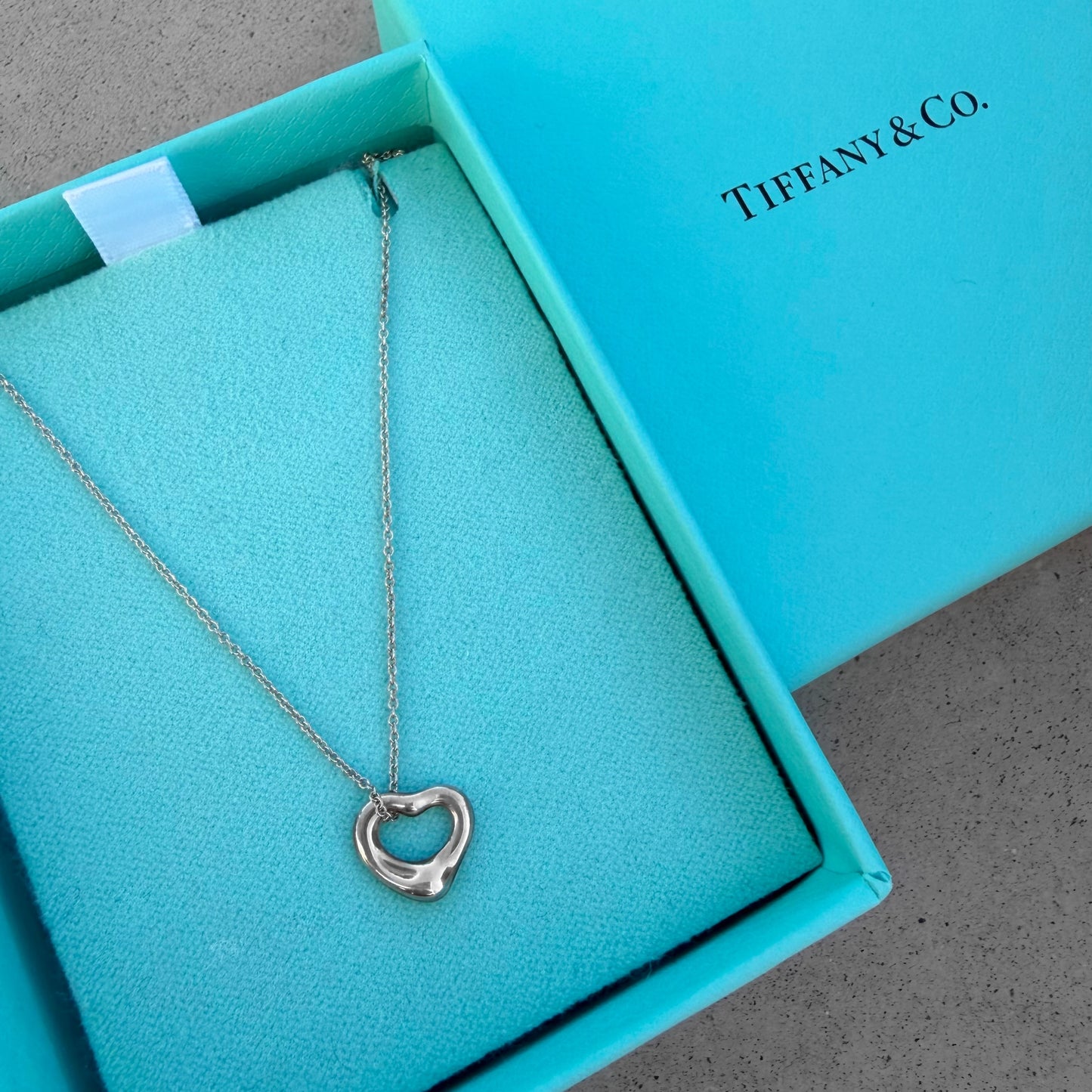 Tiffany & Co. Elsa Peretti Open Heart Necklace