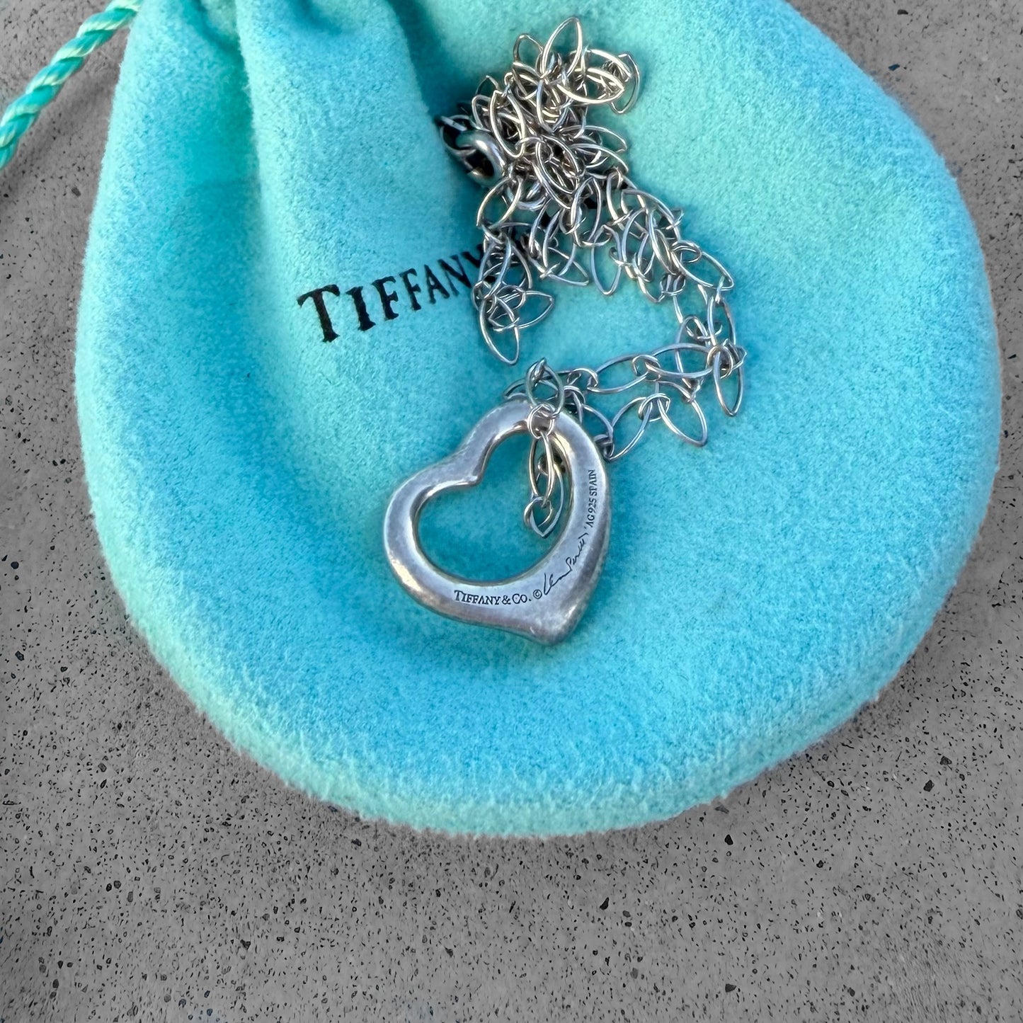 Tiffany & Co. Elsa Peretti Open Heart Necklace