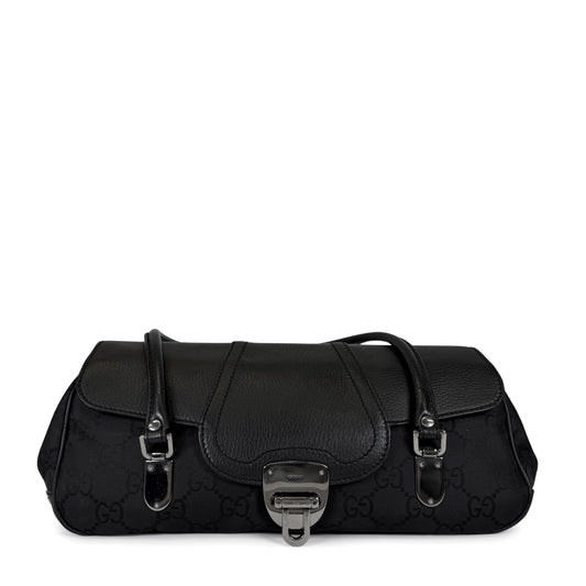 Gucci GG Monogram Baguette Shoulder Bag