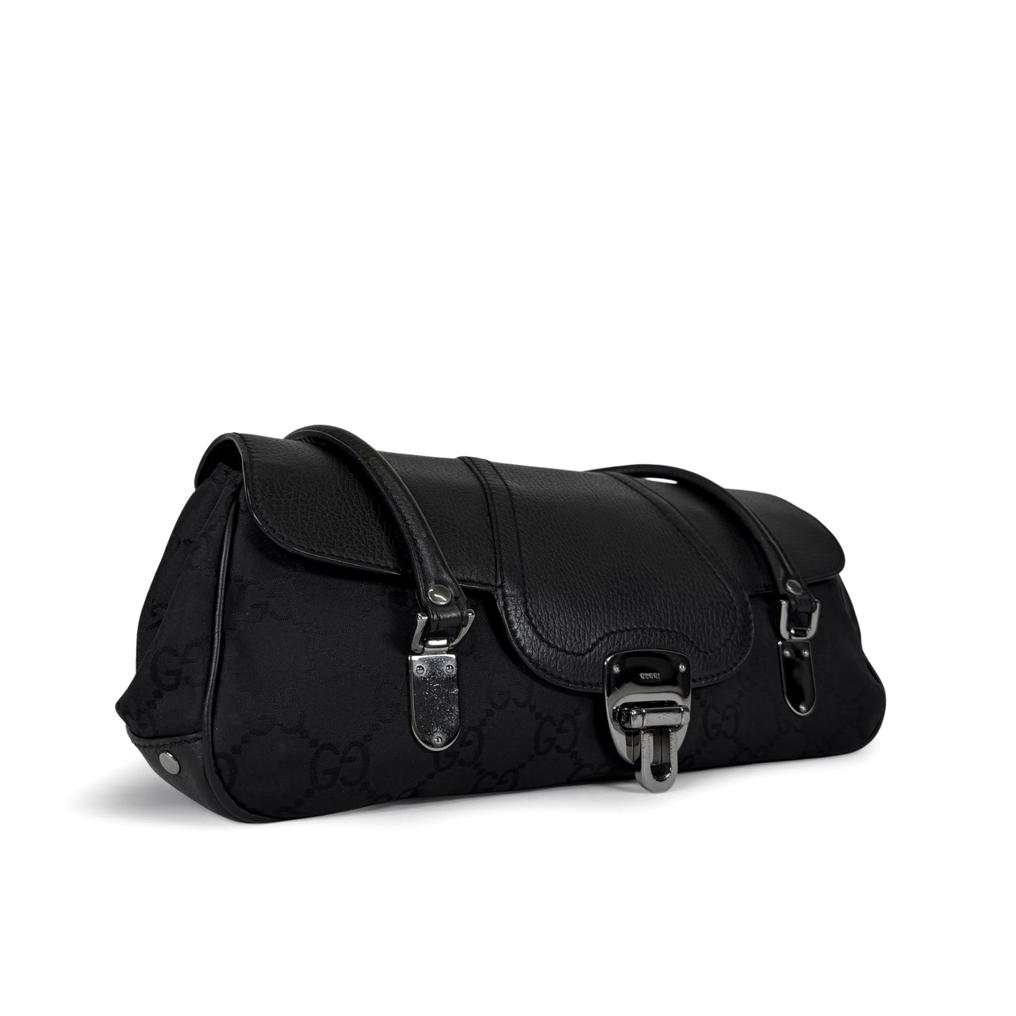 Gucci GG Monogram Baguette Shoulder Bag