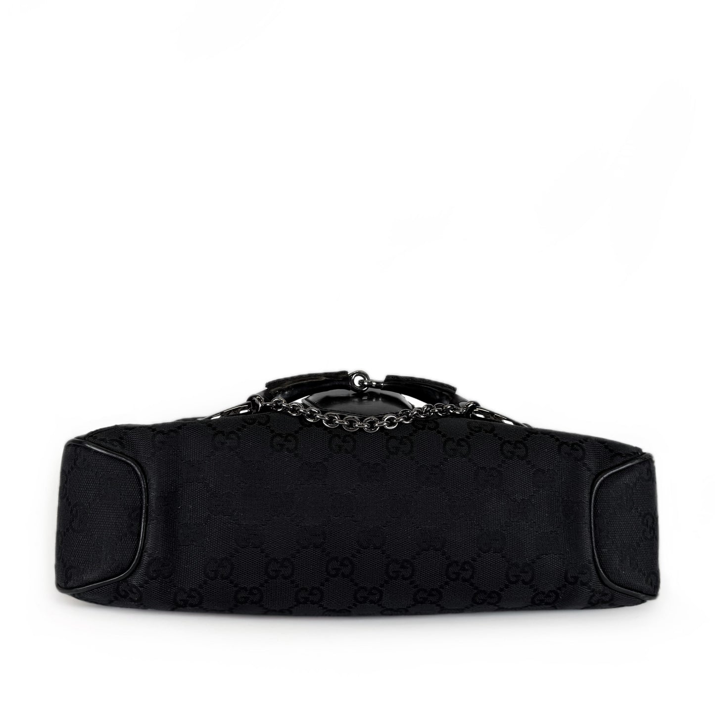 Gucci GG Monogram Horsebit Shoulder Bag