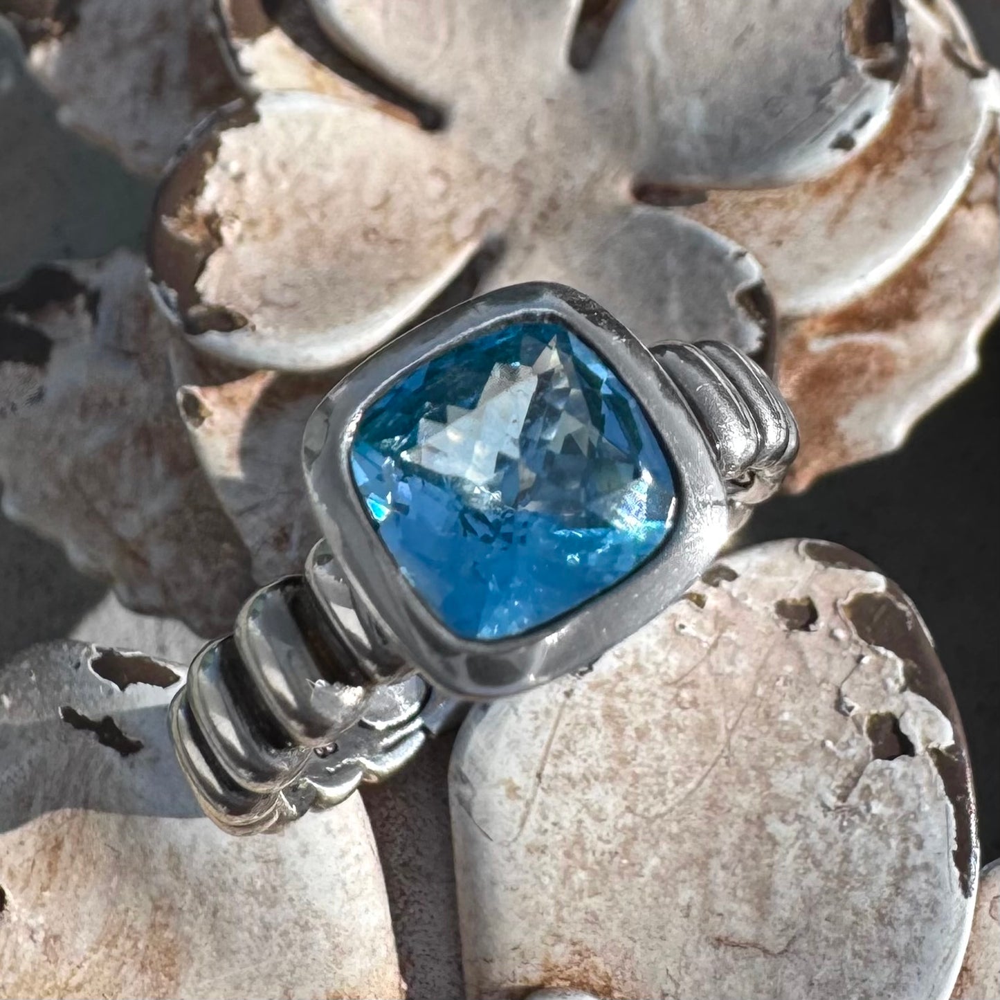 John Hardy Blue Topaz Sterling Silver Ring