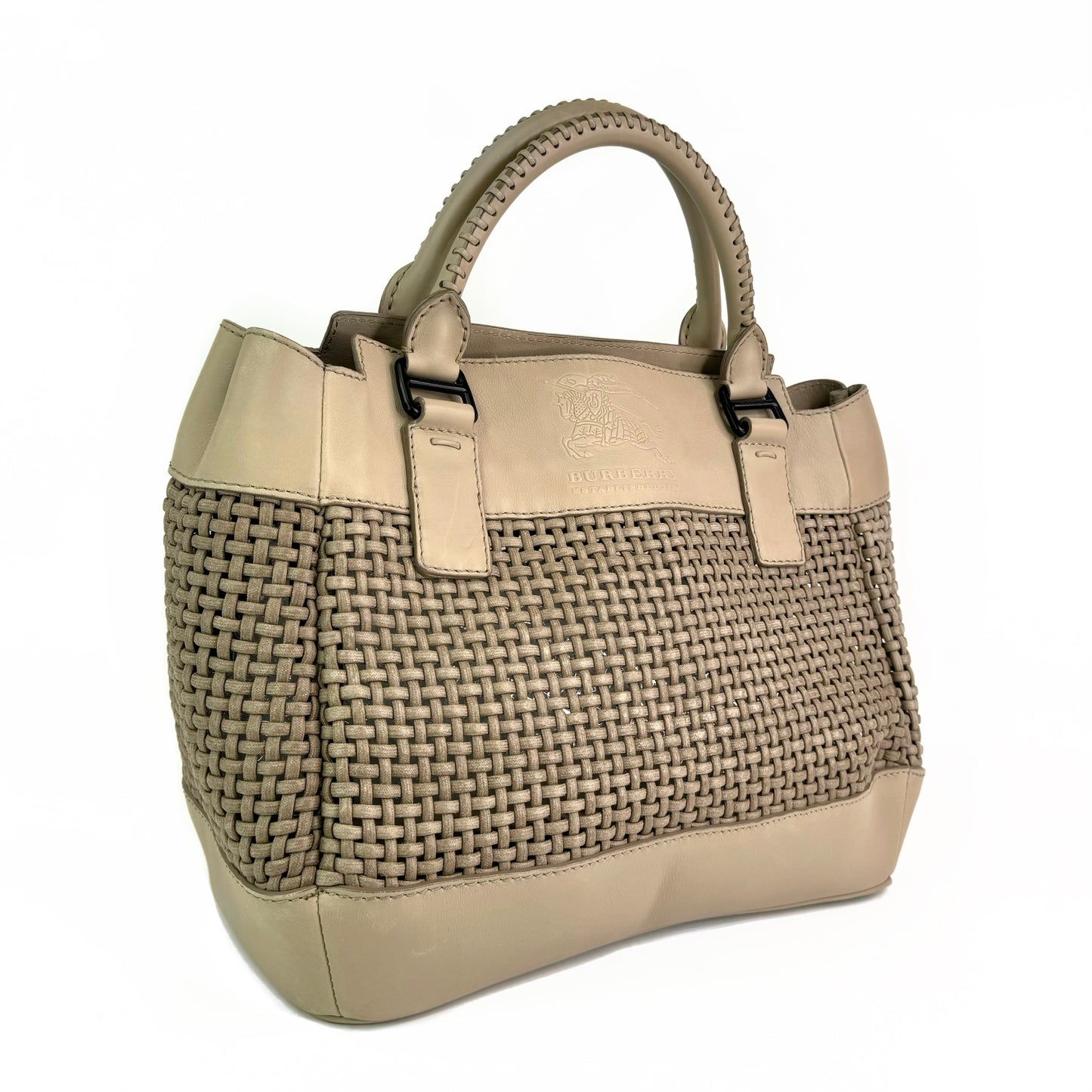 Burberry Weave Whipstitch Bag