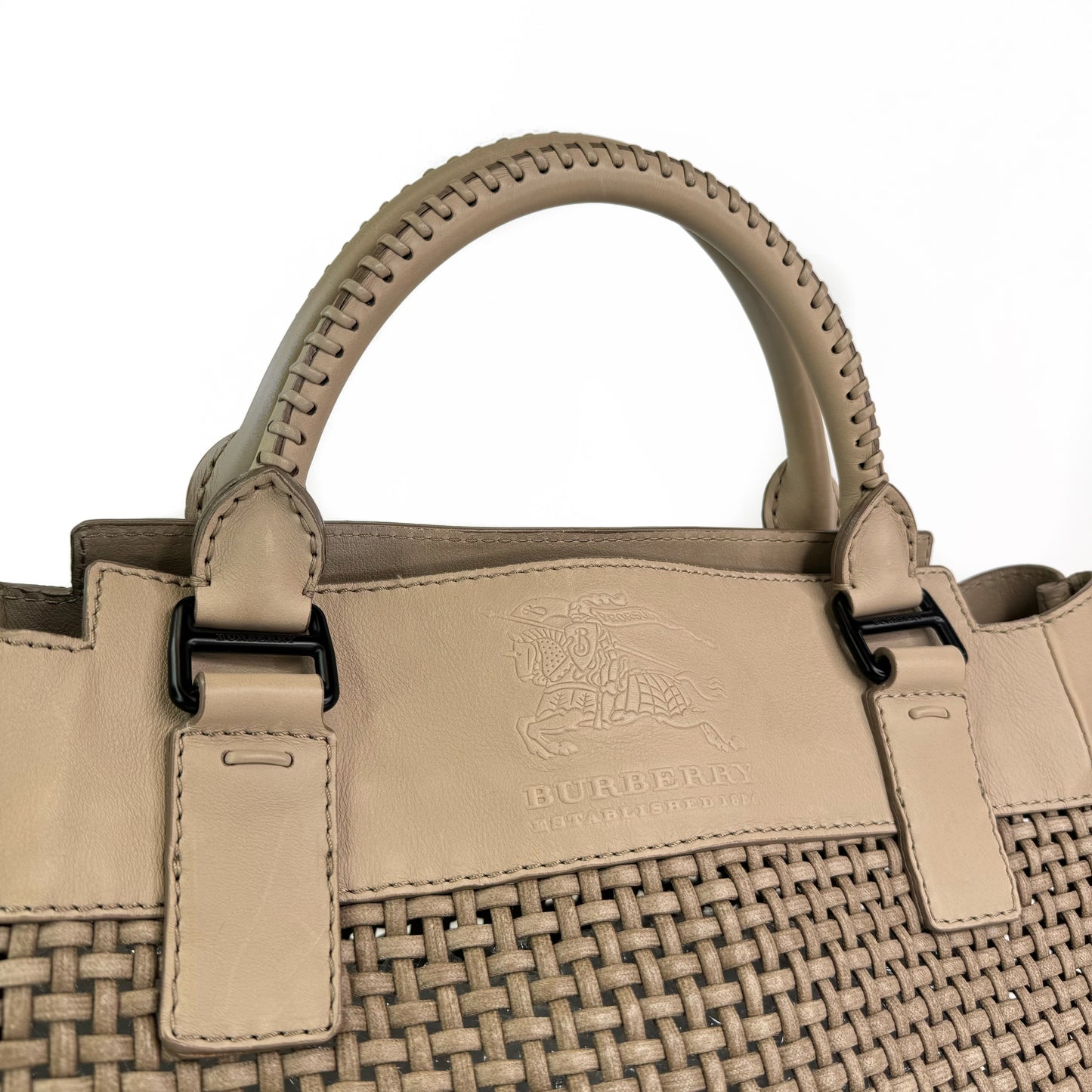 Burberry Weave Whipstitch Bag