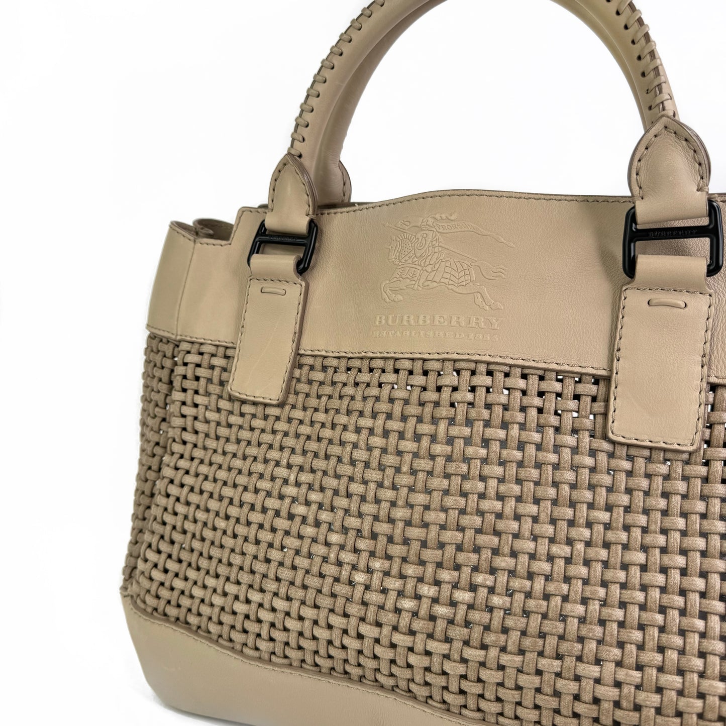 Burberry Weave Whipstitch Bag