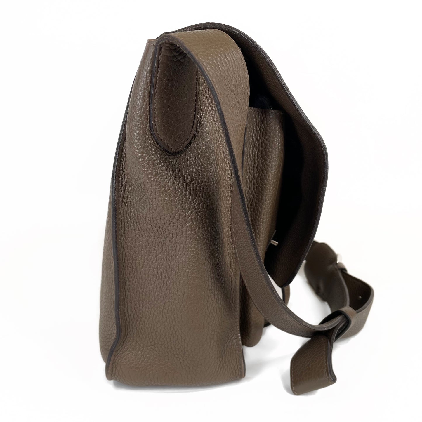 Hermès BESACE HERMES STEVE BAG BAG BANDOULIERE MESSENGER BAG Brown Leather  ref.721784 - Joli Closet