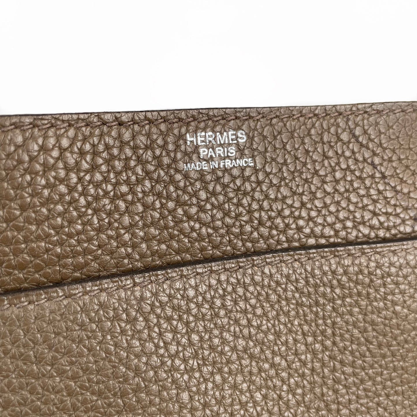 Hermès Etoupe Clemence Steve Messenger Bag