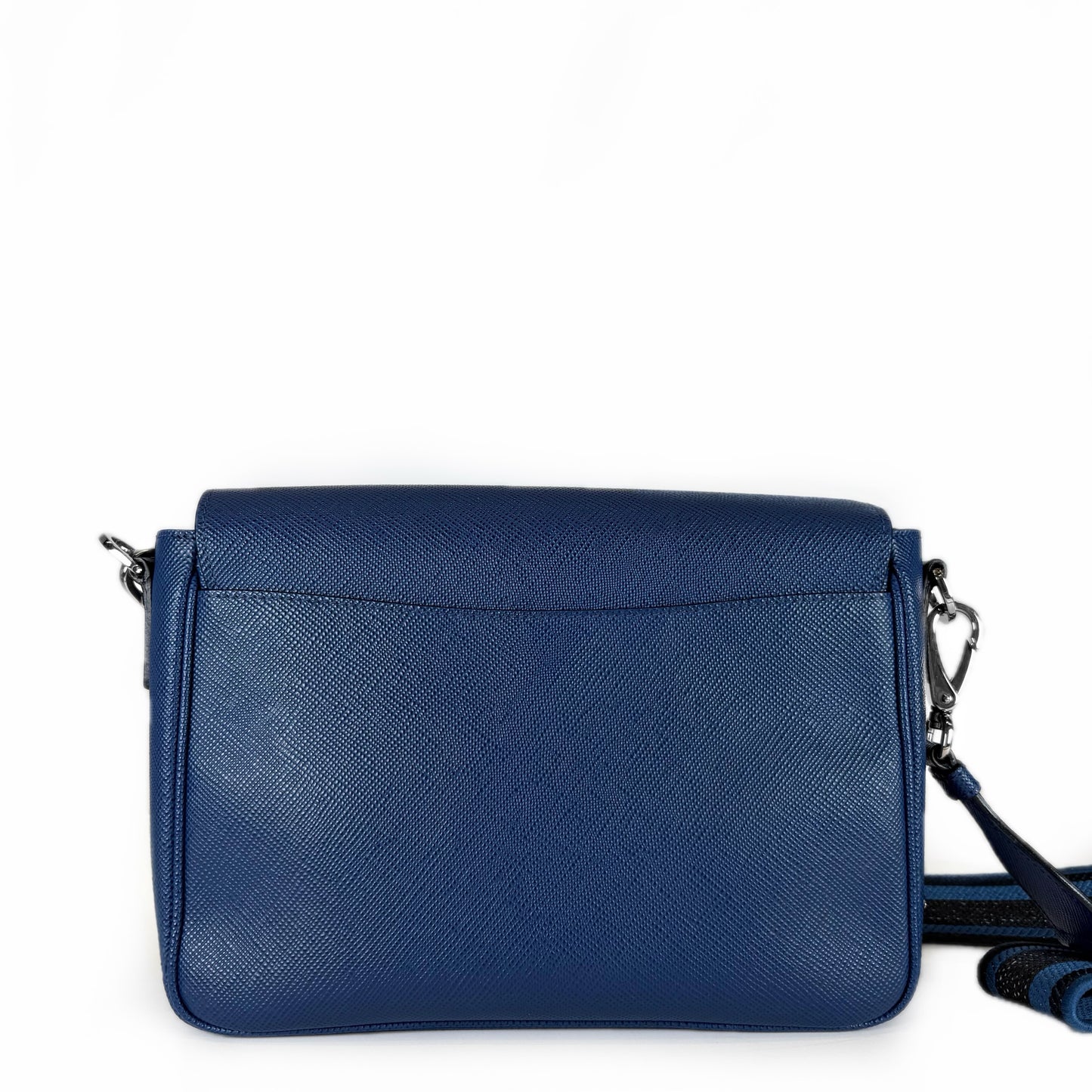 Prada Embossed Logo Saffiano Messenger Bag