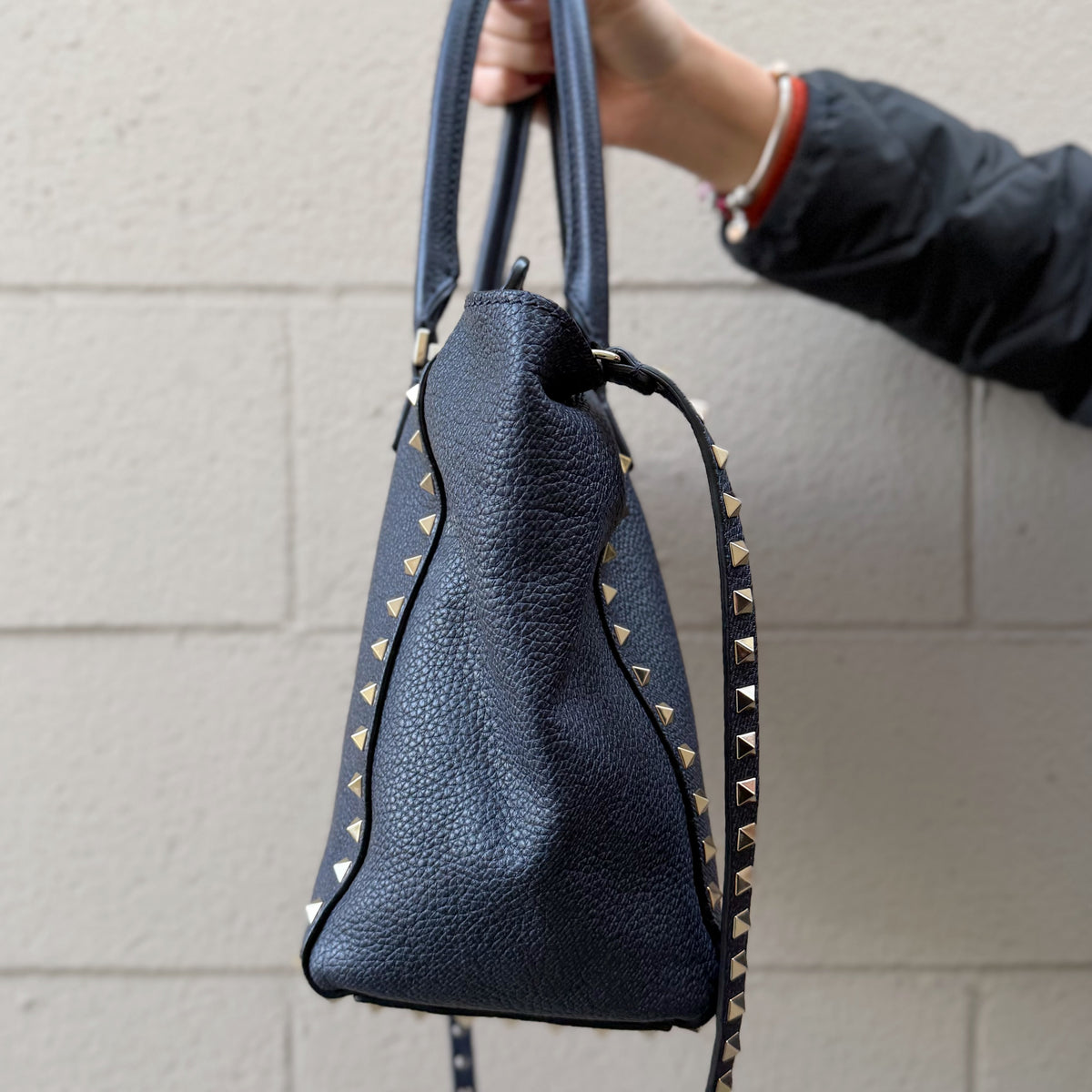 Valentino Garavani Rockstud Trapeze Tote Bag