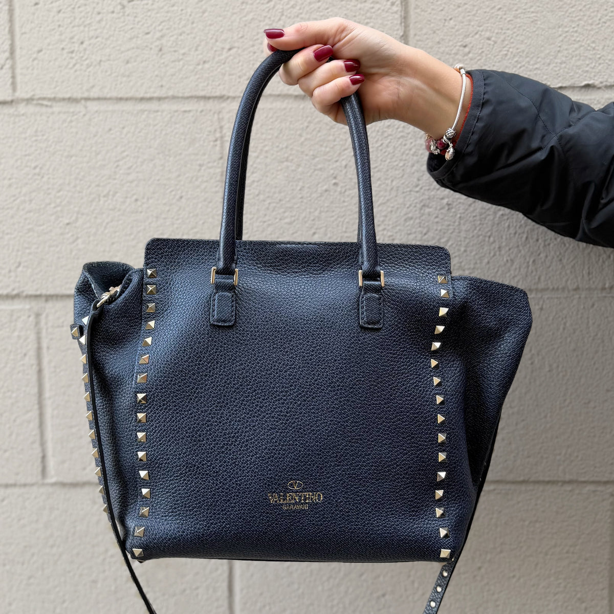 Valentino Garavani Rockstud Trapeze Tote Bag