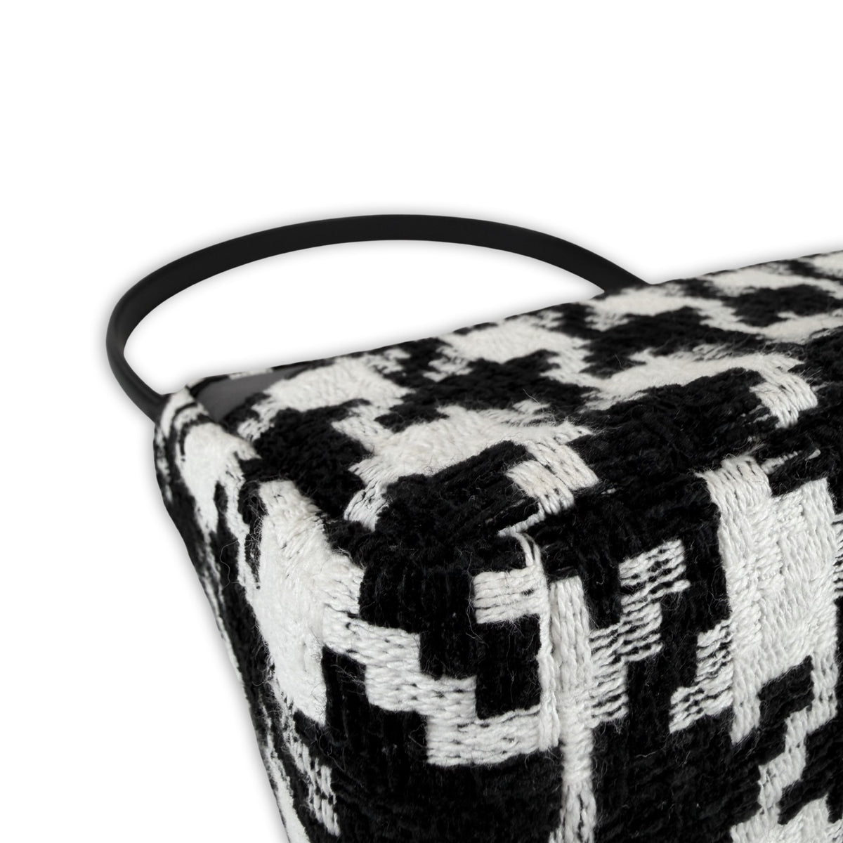 Christian Dior Houndstooth Caro Medium Shoulder Bag
