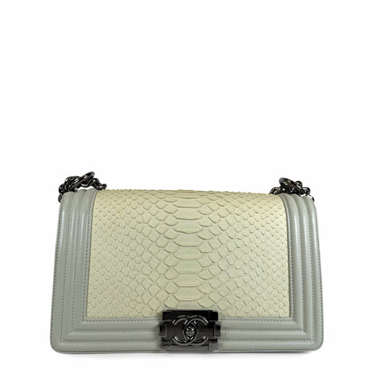 Chanel Python Boy Bag