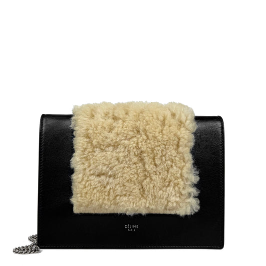 Celine Shearling Frame Bag
