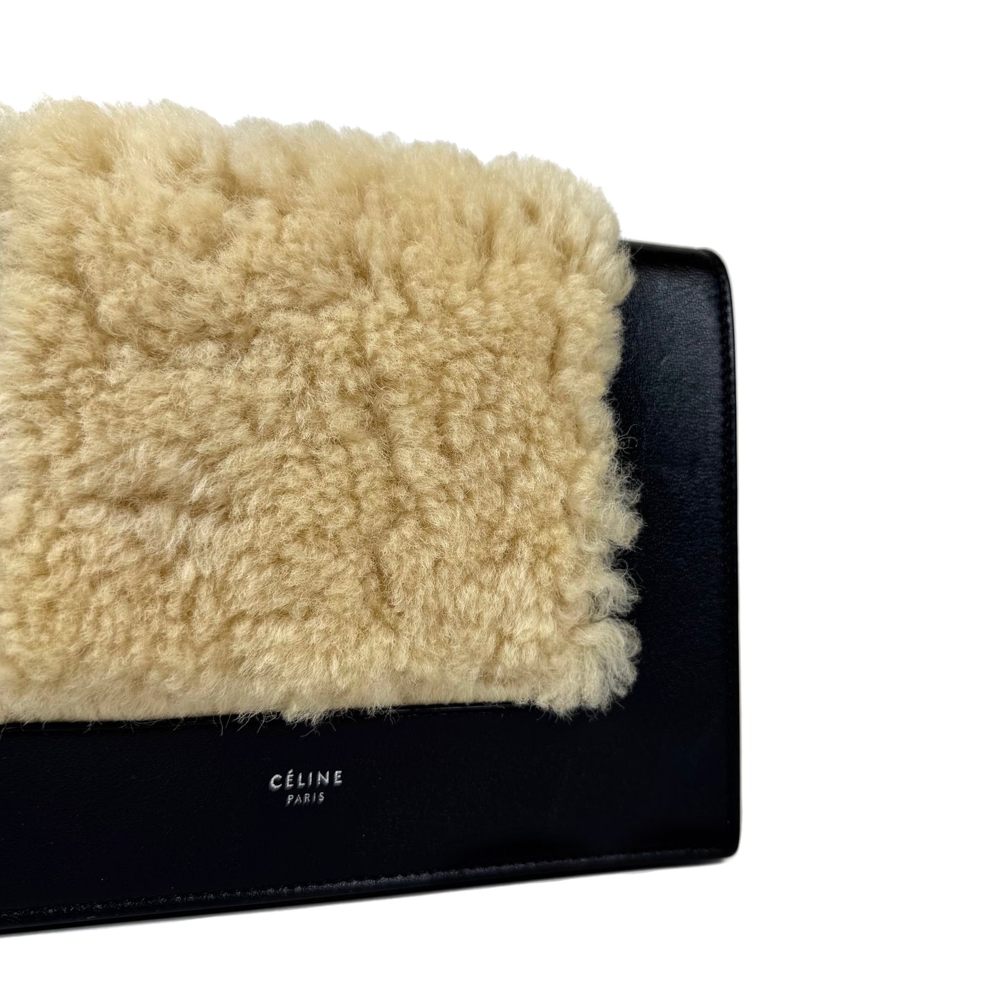 Celine Shearling Frame Bag