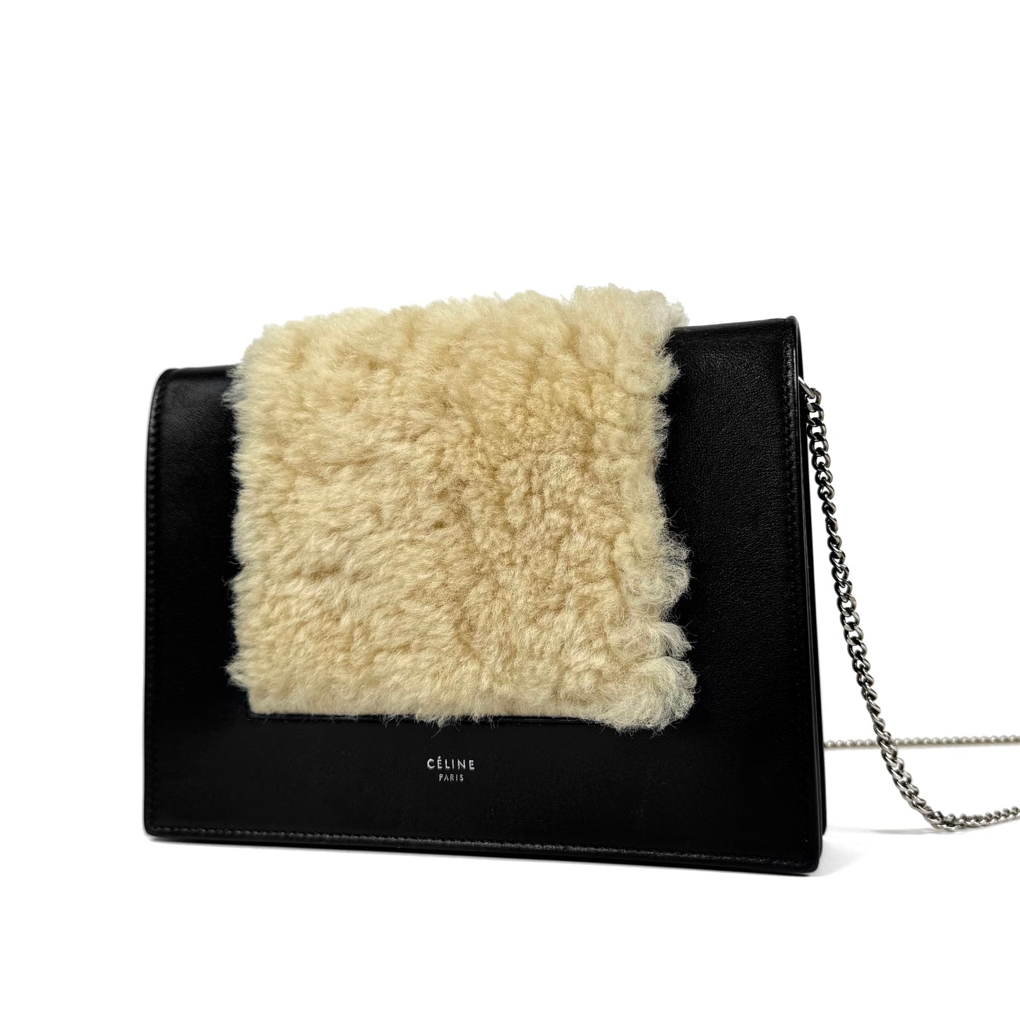 Celine Shearling Frame Bag