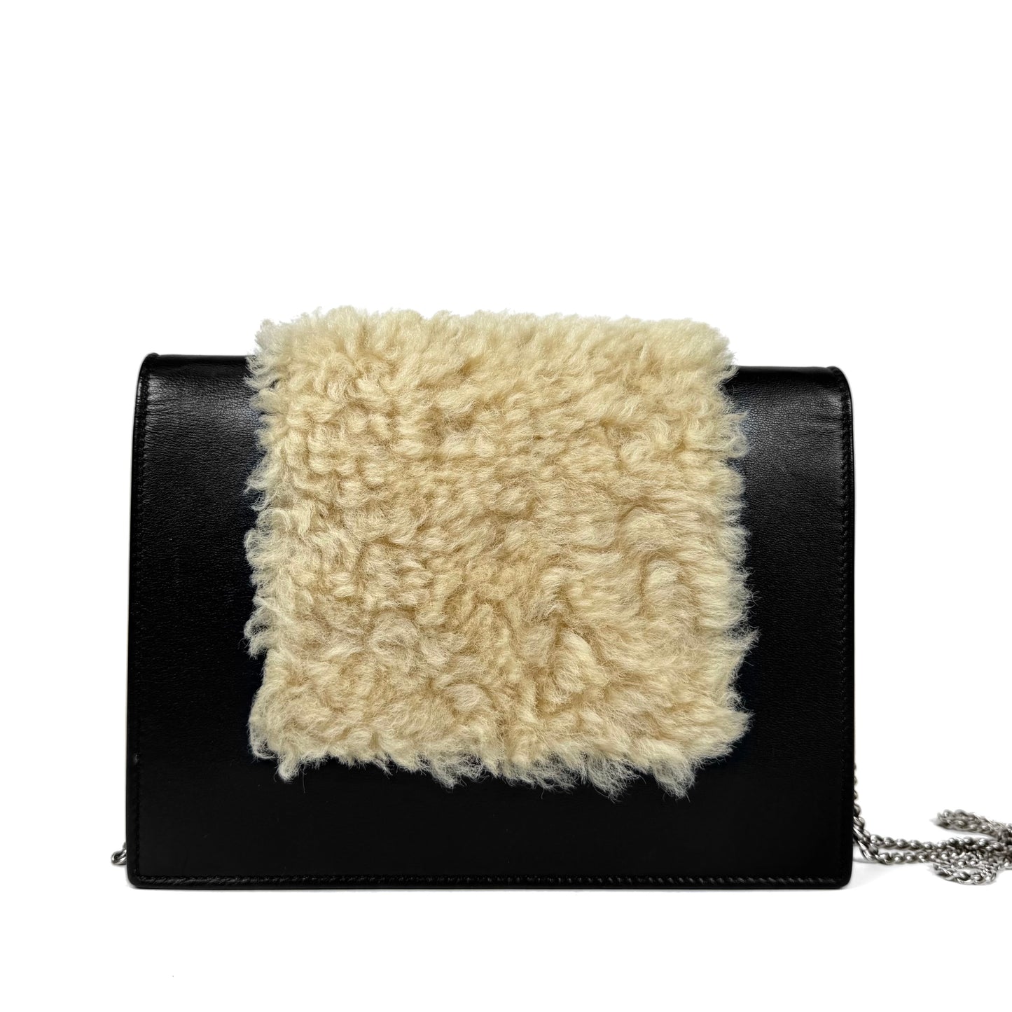 Celine Shearling Frame Bag
