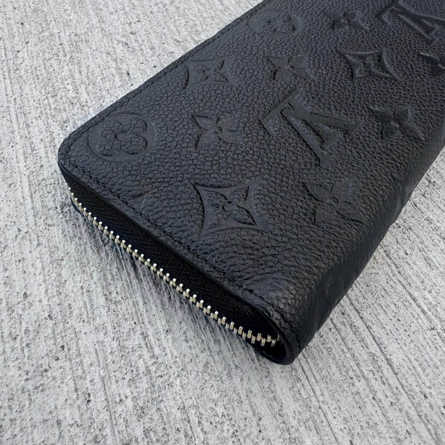 Louis Vuitton Zippy Empriente Leather Wallet