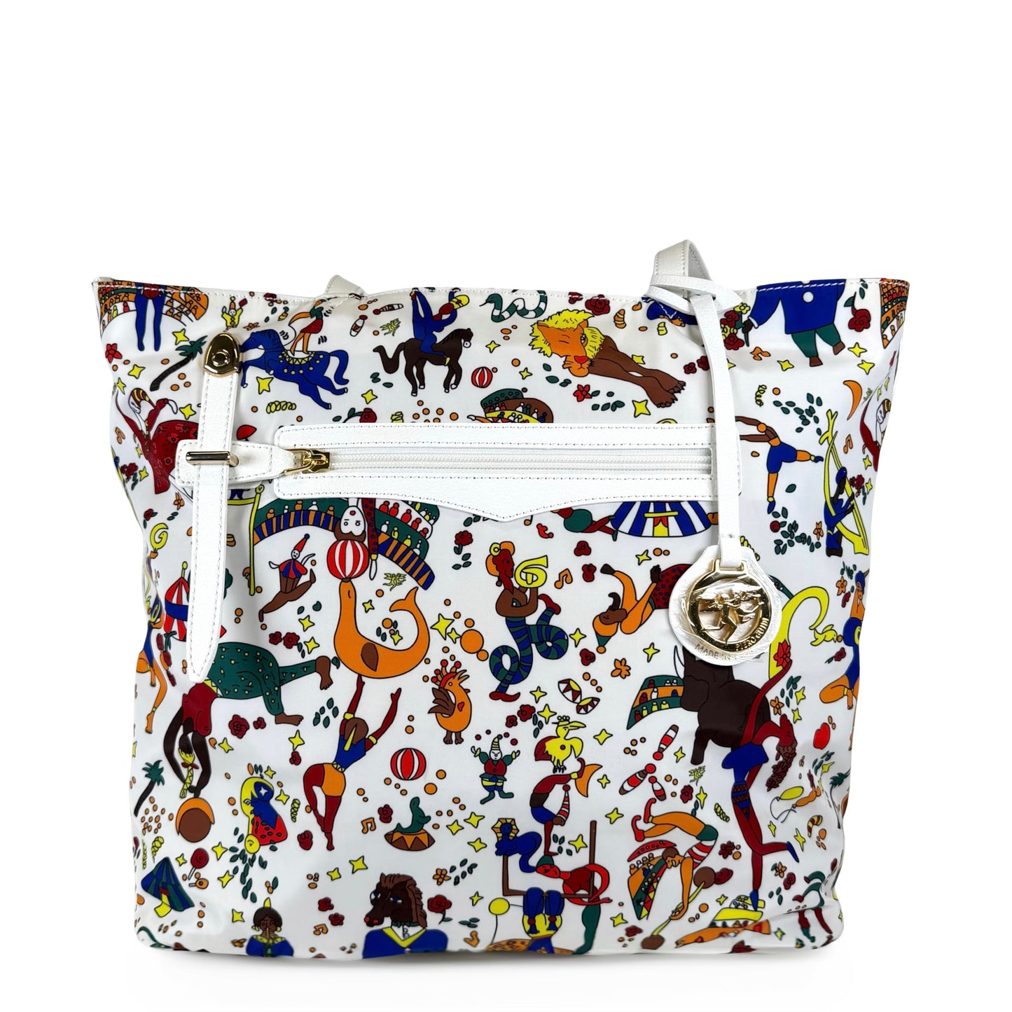 Piero Guidi Magic Circus Nylon Tote Bag