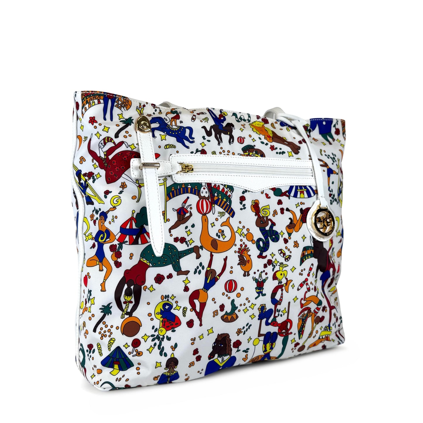Piero Guidi Magic Circus Nylon Tote Bag