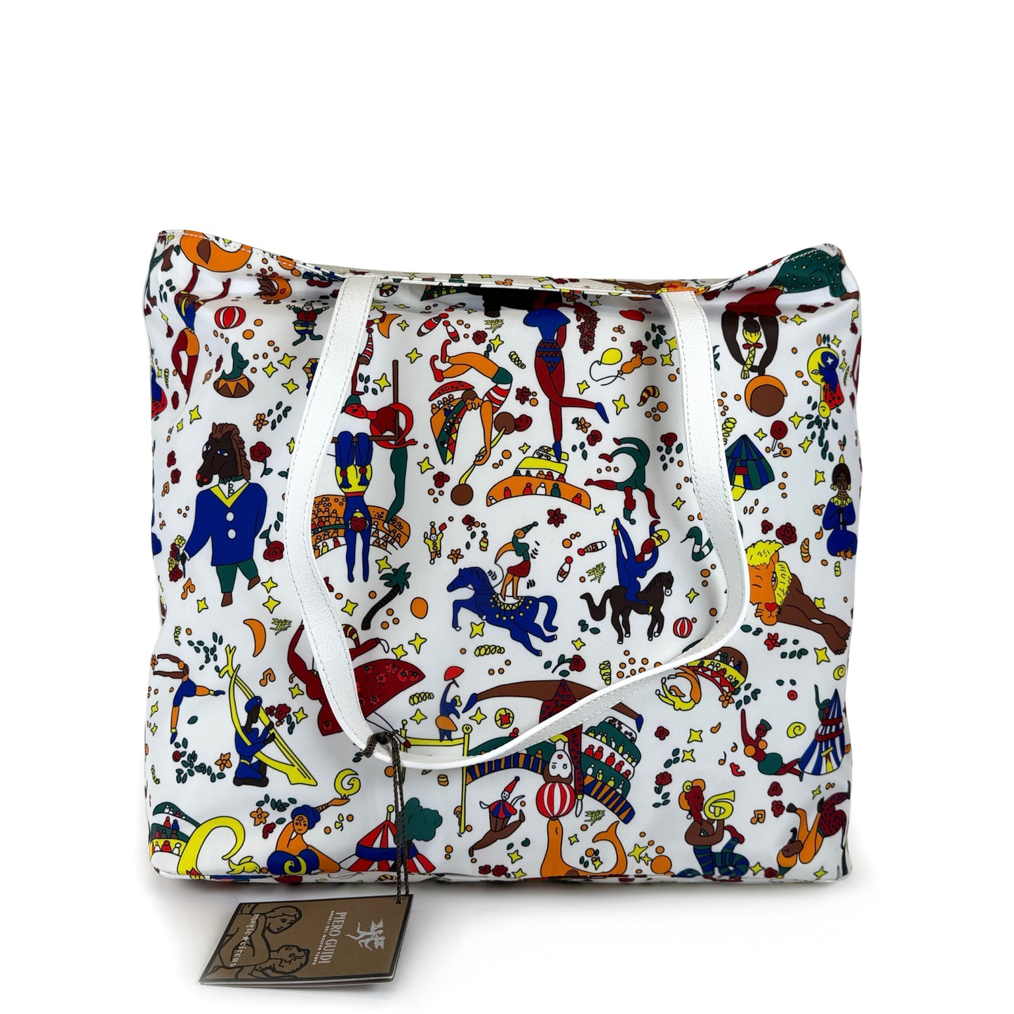 Piero Guidi Magic Circus Nylon Tote Bag