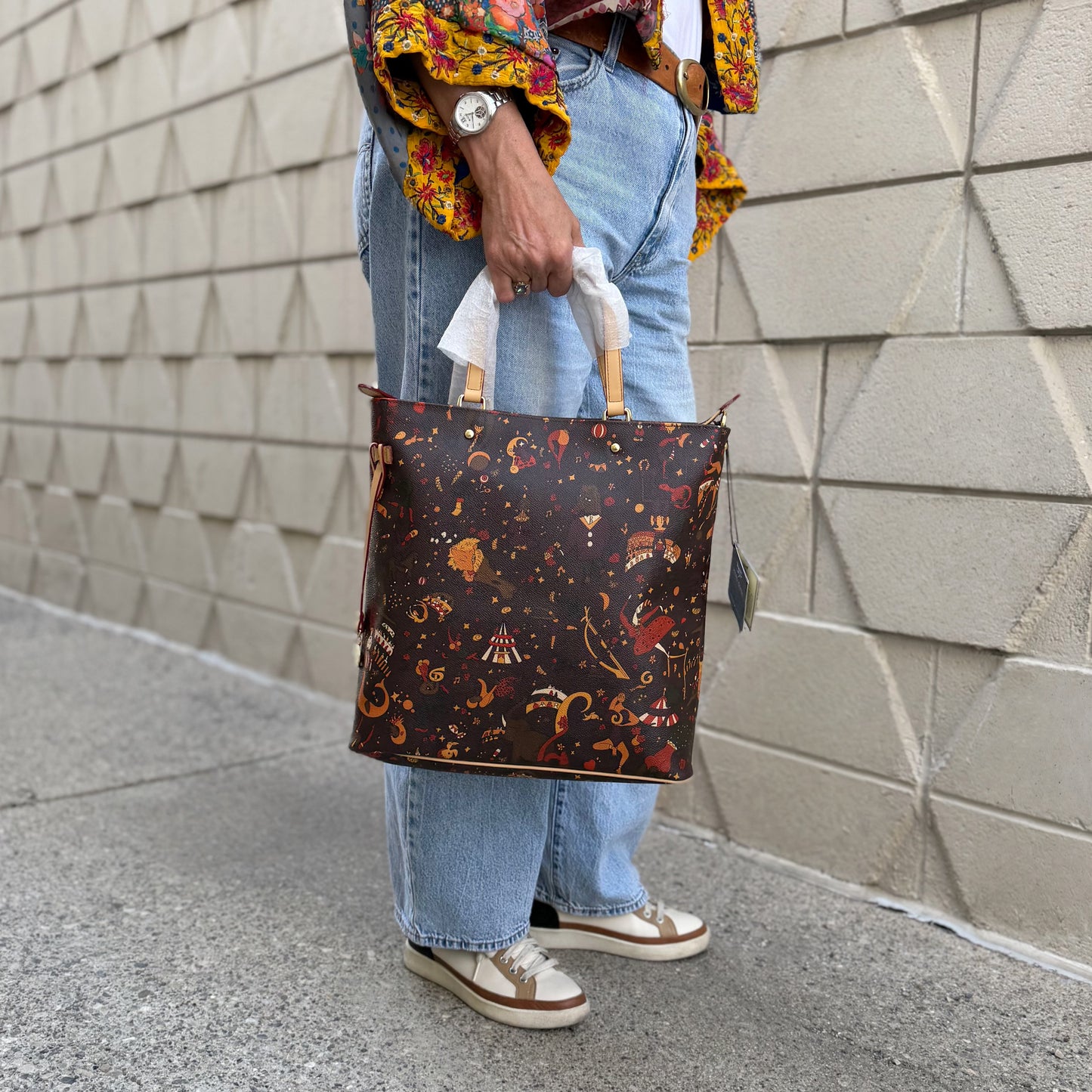 Piero Guidi Magic Circus Tall Tote Bag