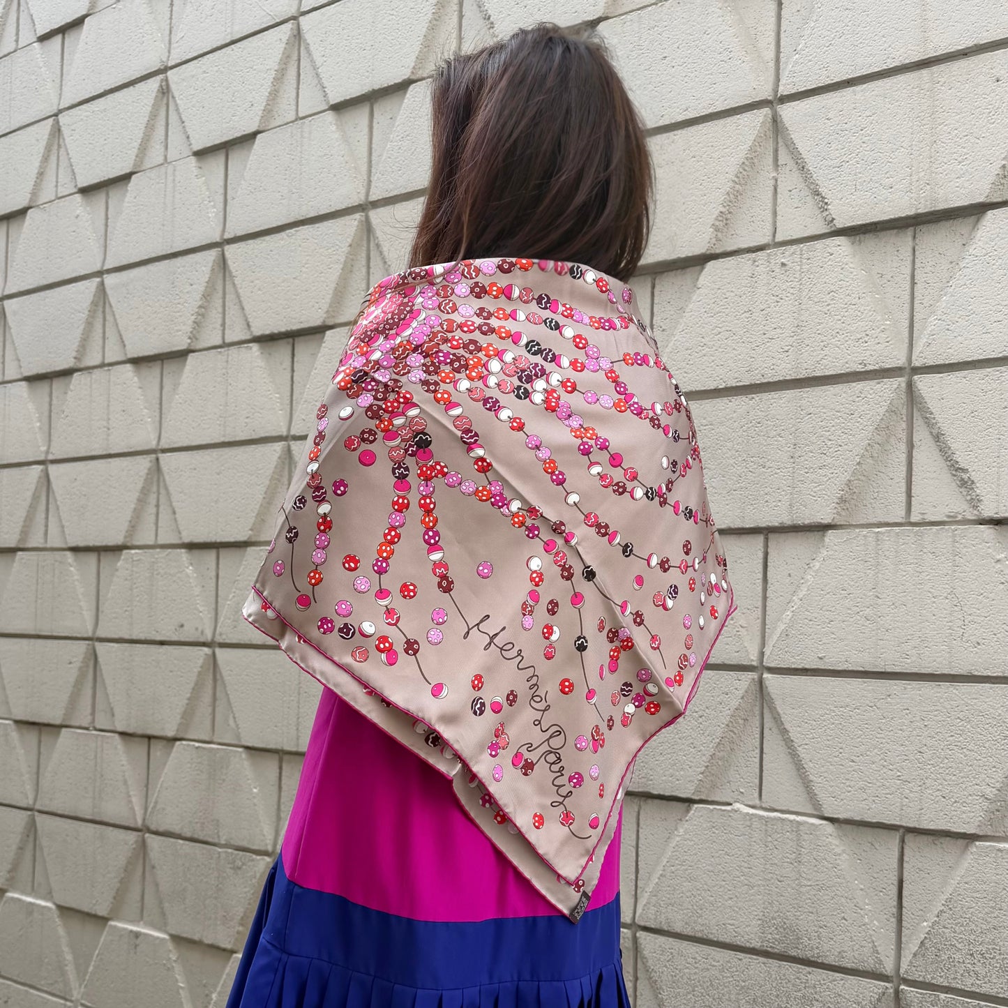 Hermès "Dancing Pearls" Silk Scarf