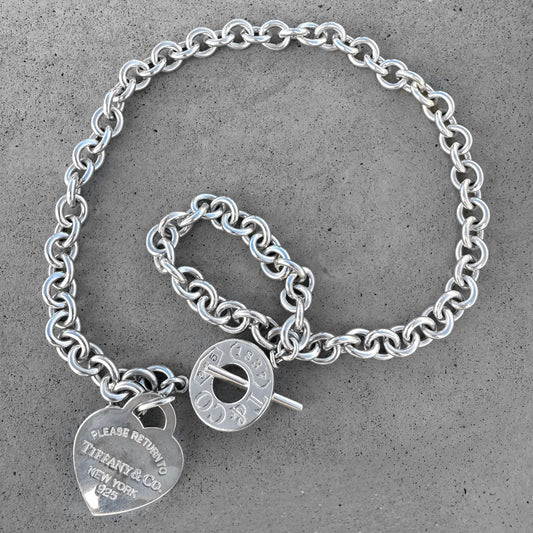 Tiffany & Co Return to Tiffany Heart Tag Charm Necklace