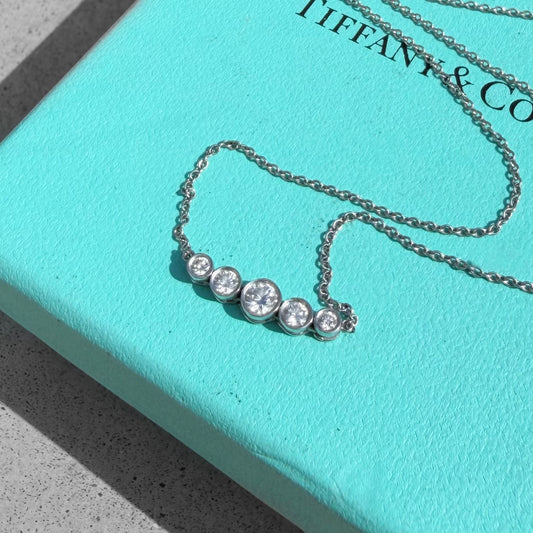 Tiffany Jazz Platinum Diamond Necklace