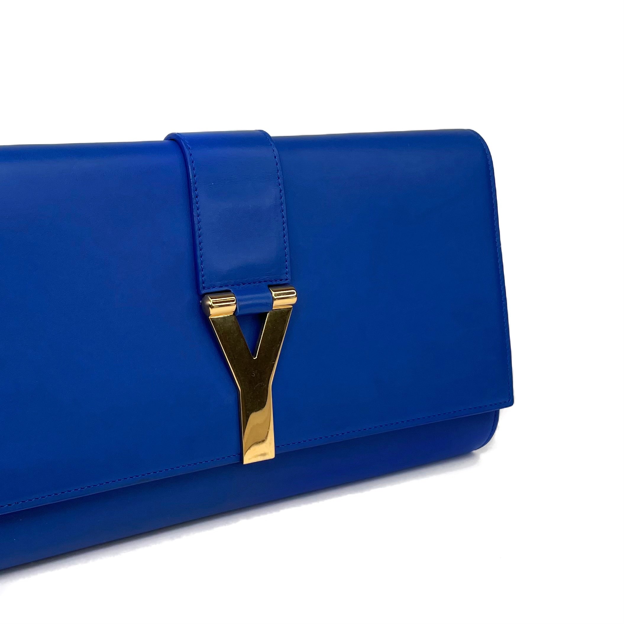 Ysl on sale blue clutch