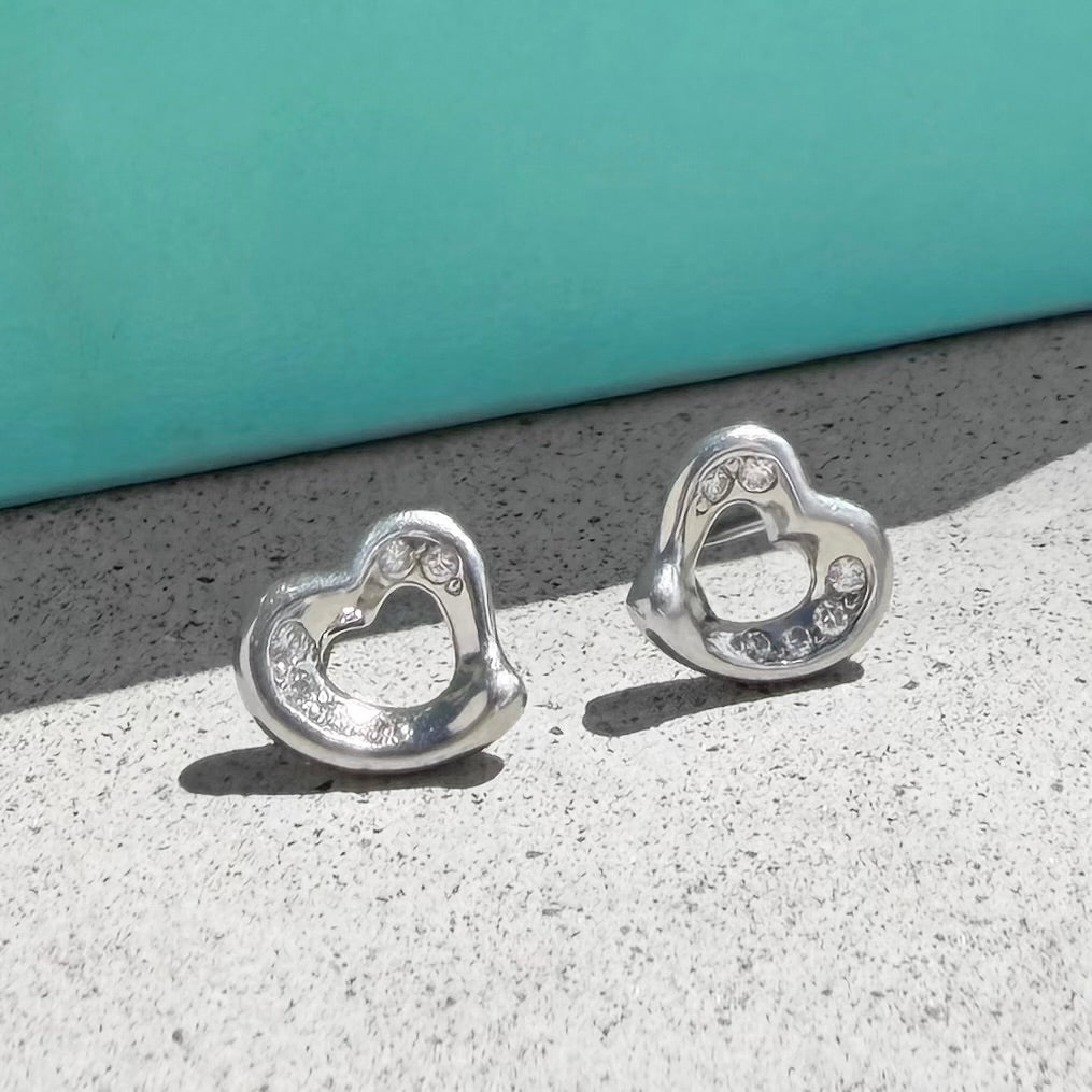 Tiffany & Co. Elsa Peretti Open Heart Earrings