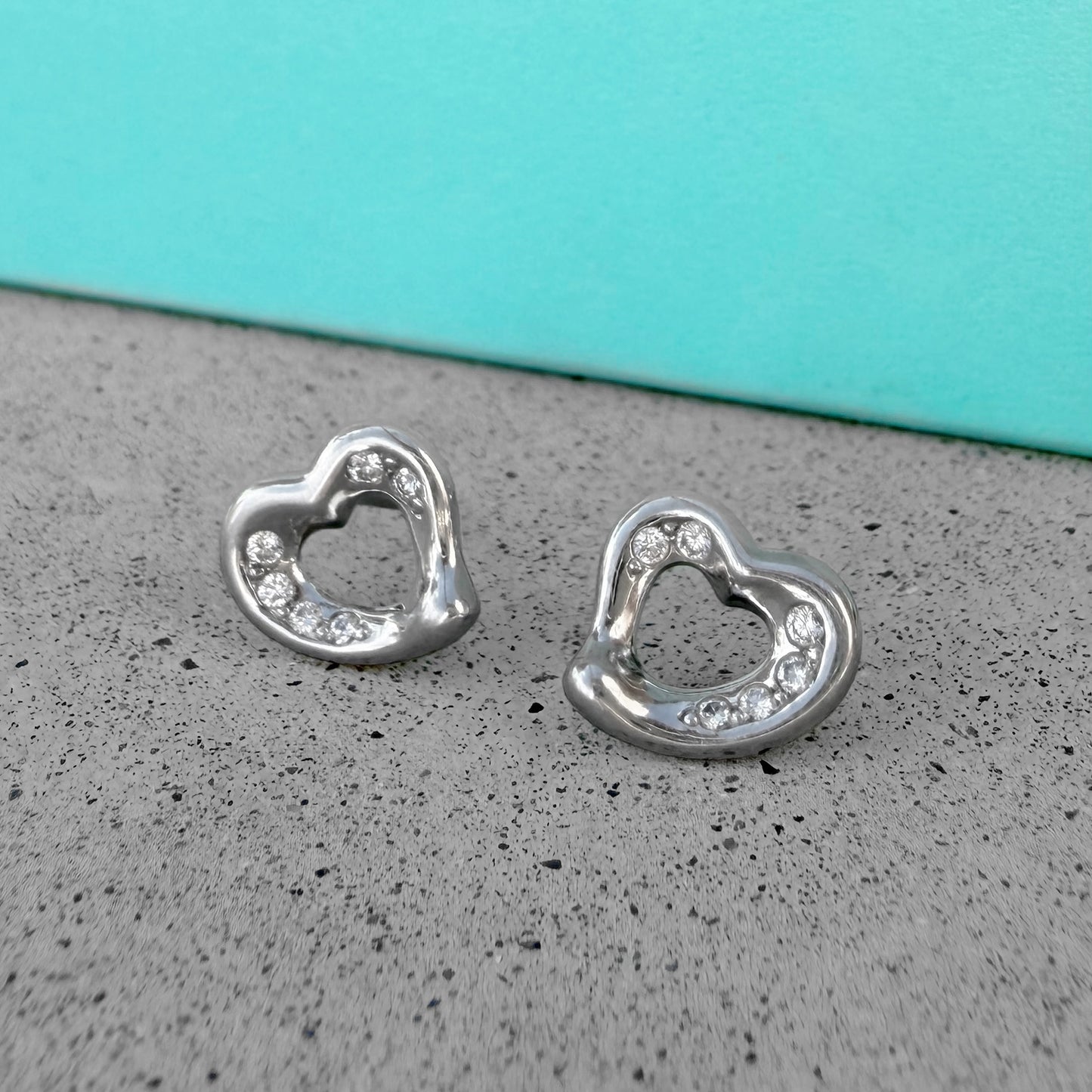 Tiffany & Co. Elsa Peretti Open Heart Earrings