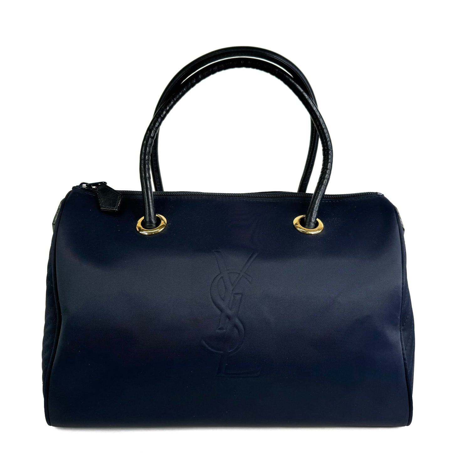 Yves Saint Laurent Boston Navy Bag