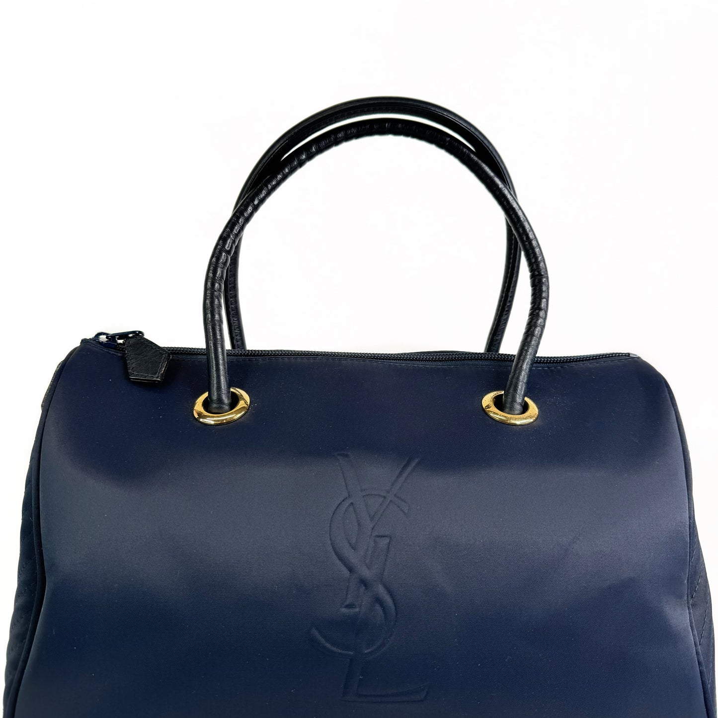 Yves Saint Laurent Boston Navy Bag