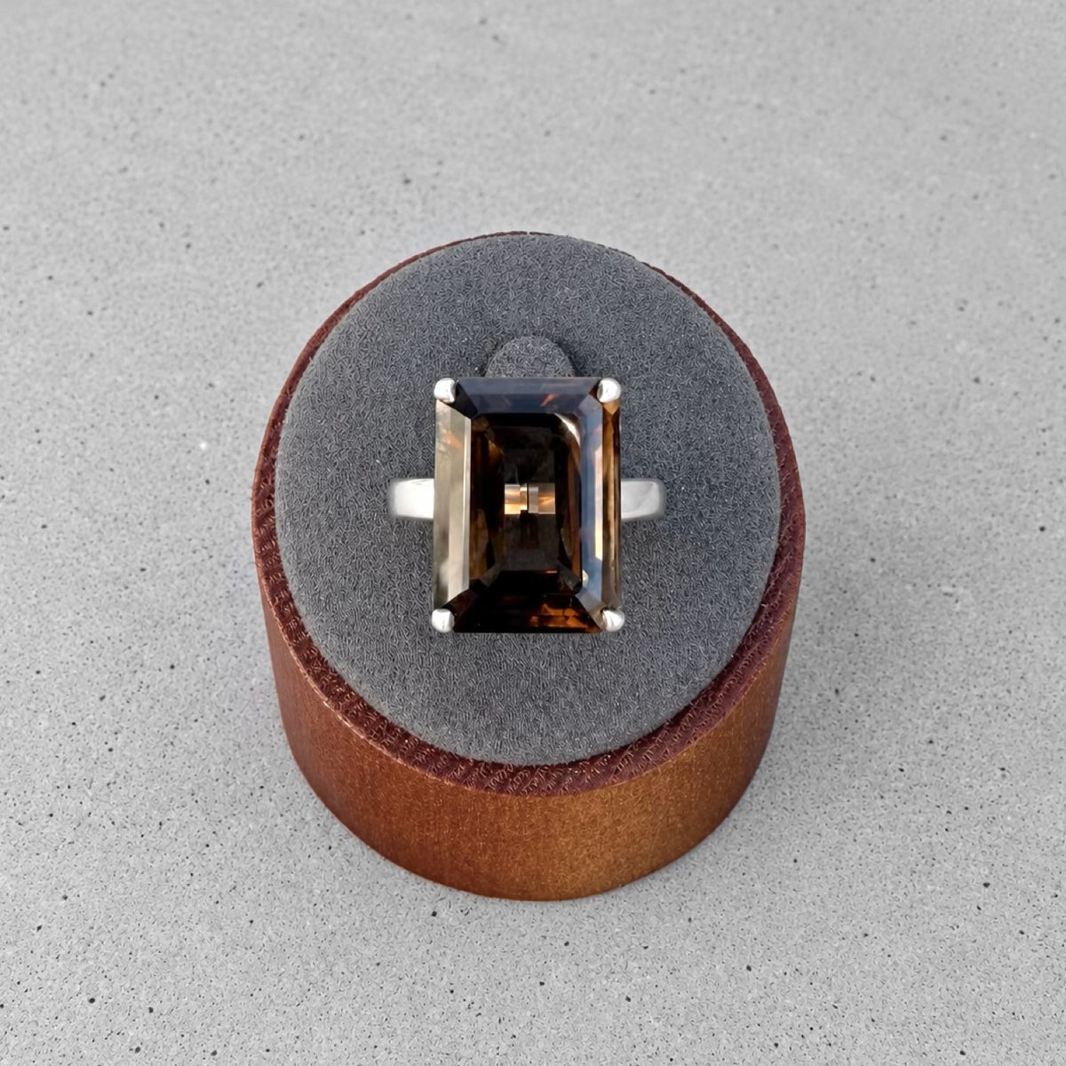 Tiffany & Co. Sparklers Smoky Quartz Sterling Silver Cocktail Ring
