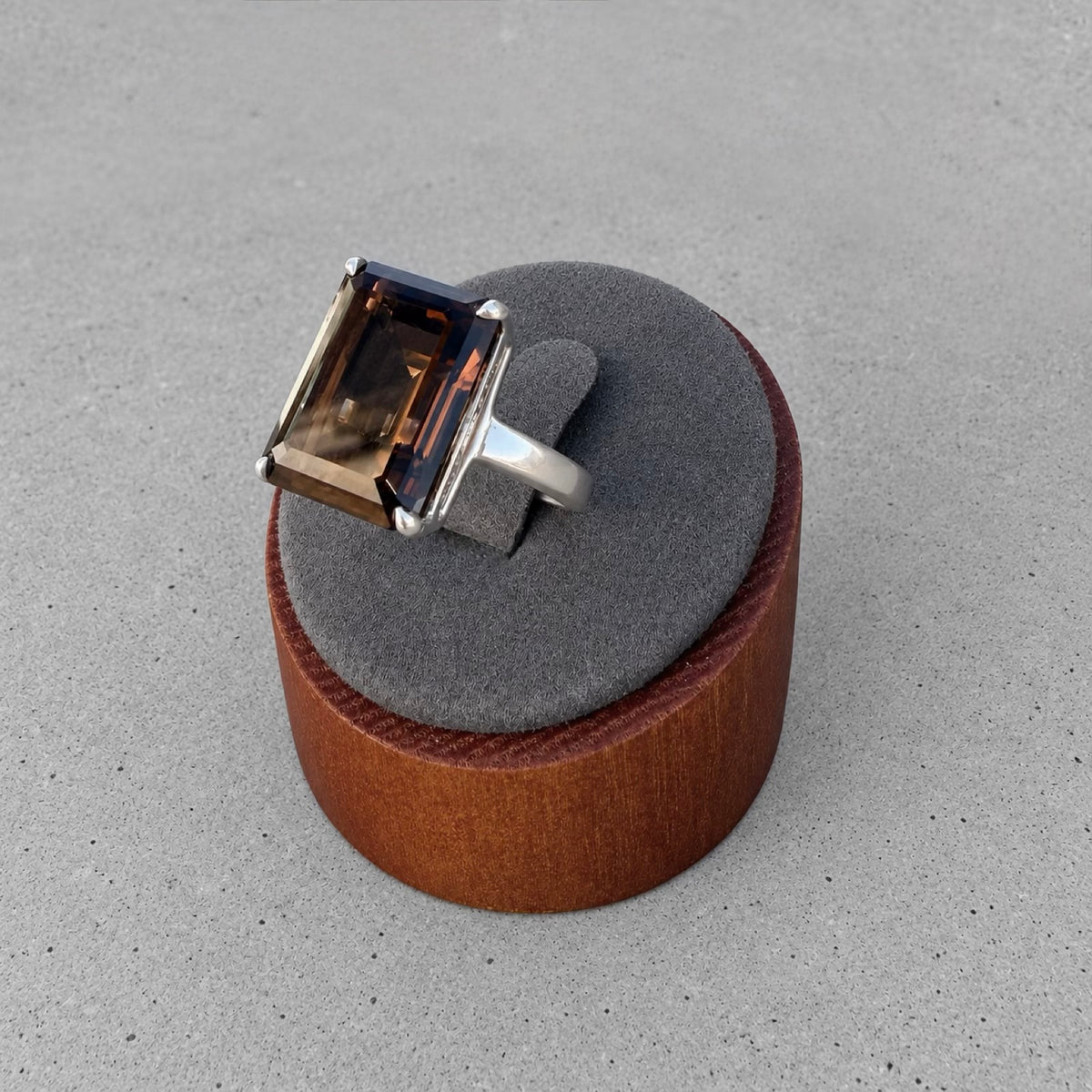 Tiffany & Co. Sparklers Smoky Quartz Sterling Silver Cocktail Ring