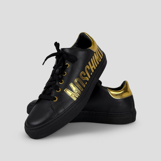 Moschino Gold Logo Sneakers