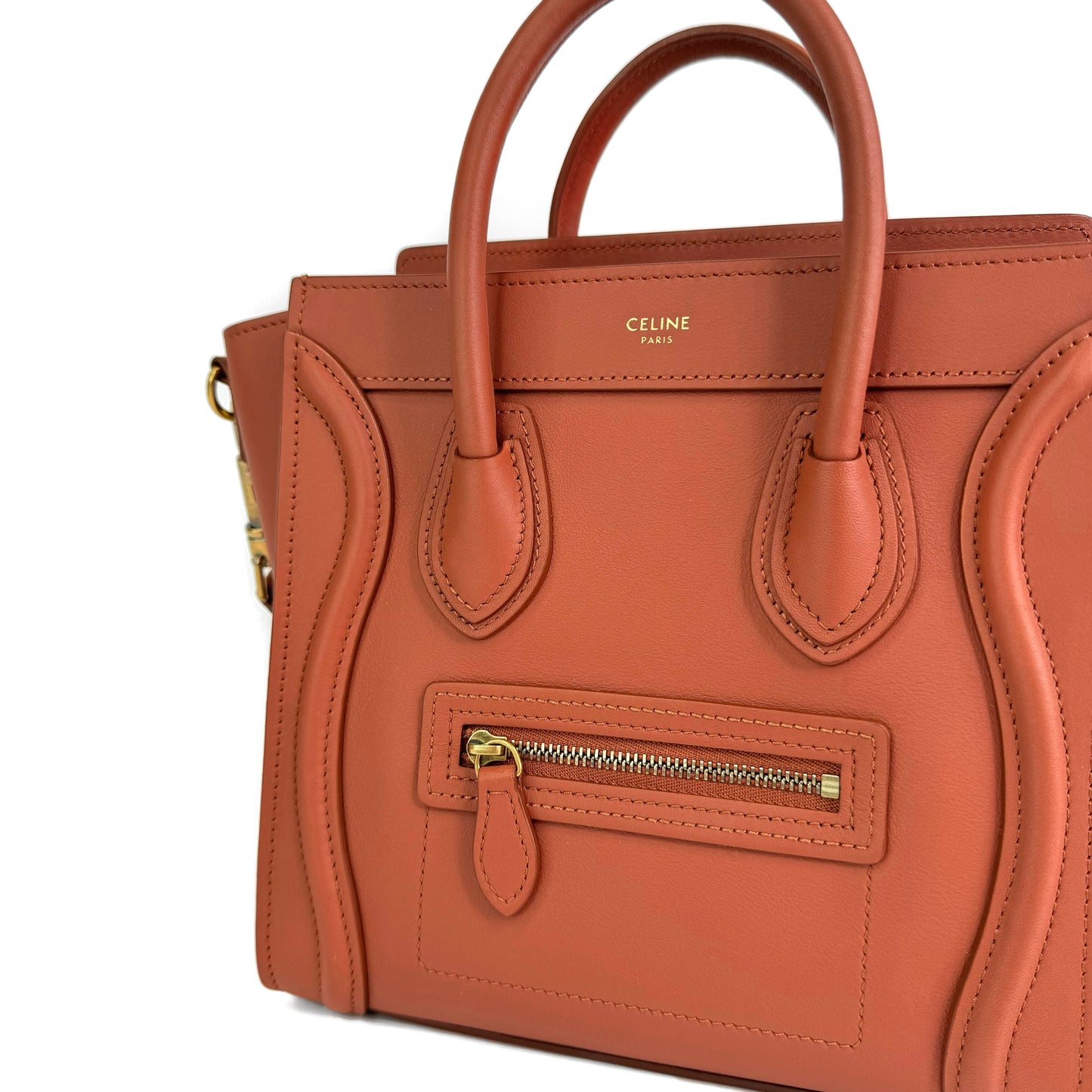 Celine Nano Terracotta Luggage