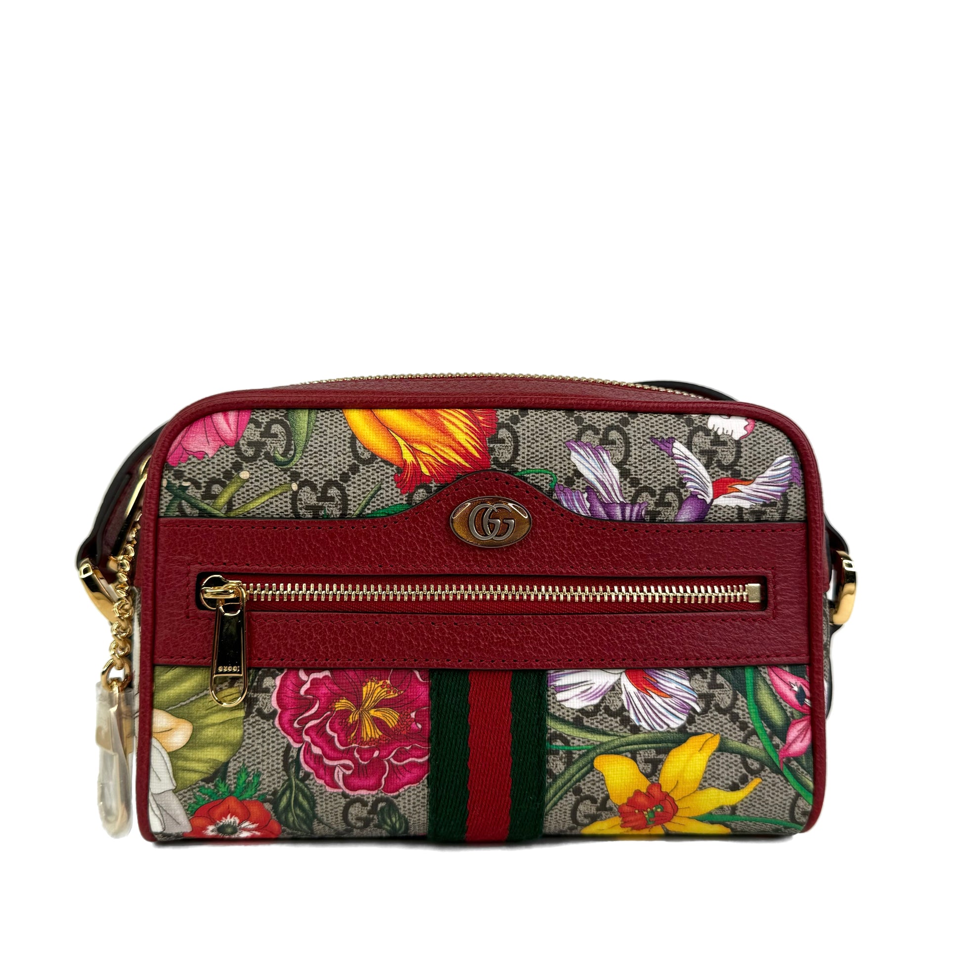 Gucci floral top crossbody bag