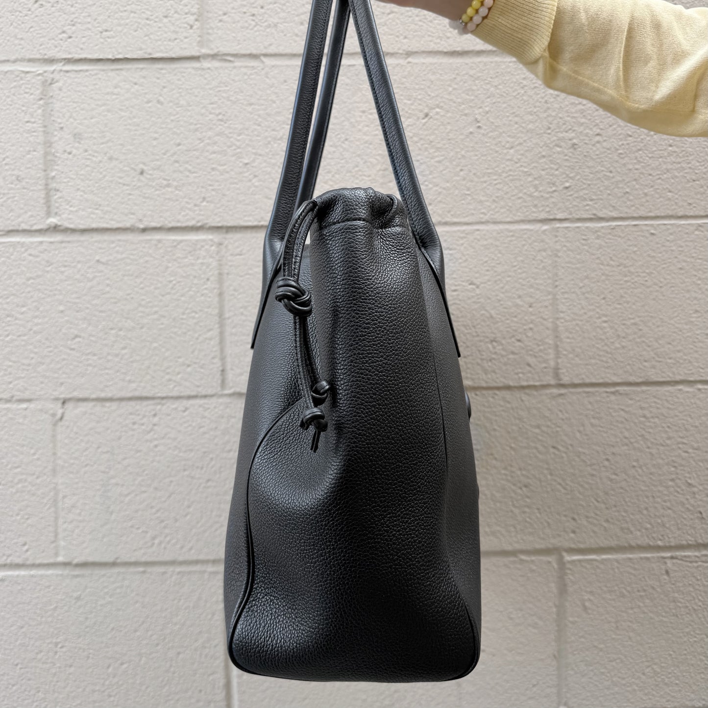 Celine Cabas Drawstring Cuir Triomphe Tote Bag