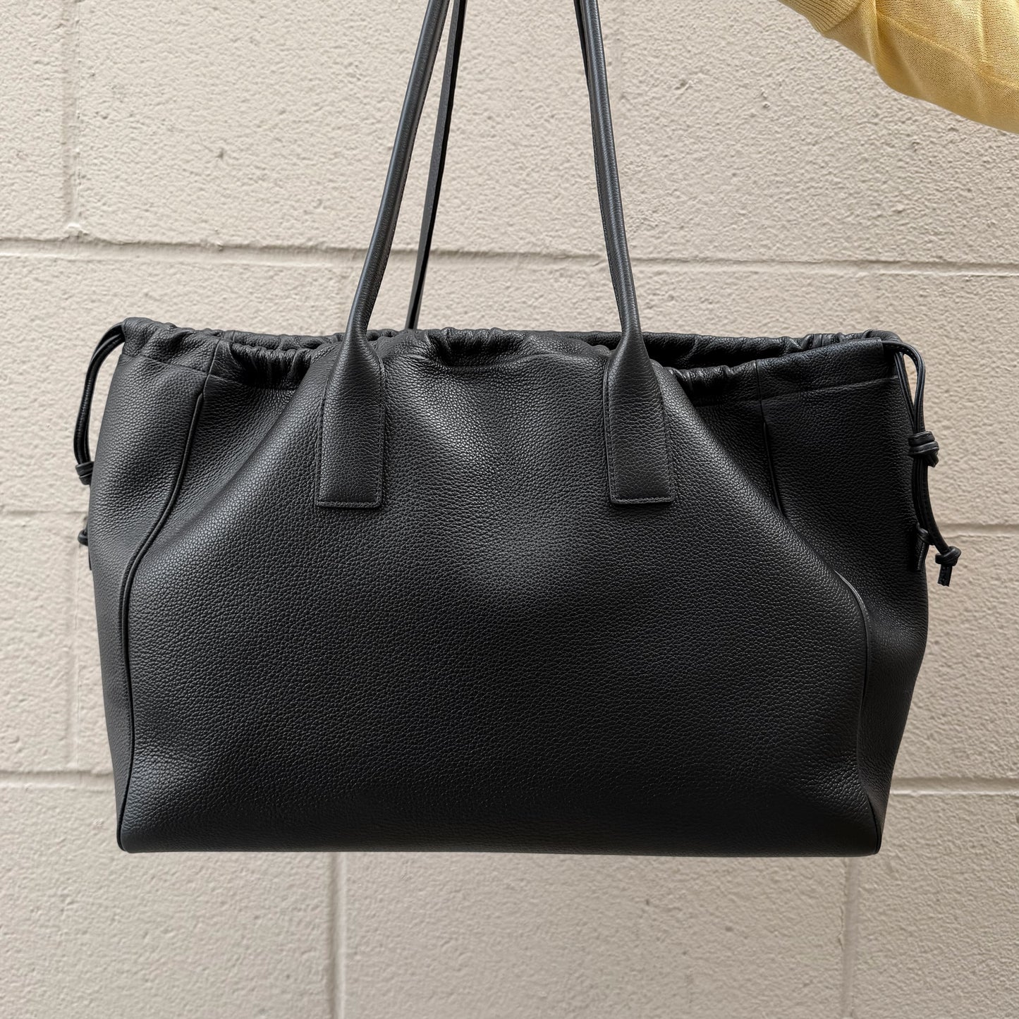 Celine Cabas Drawstring Cuir Triomphe Tote Bag