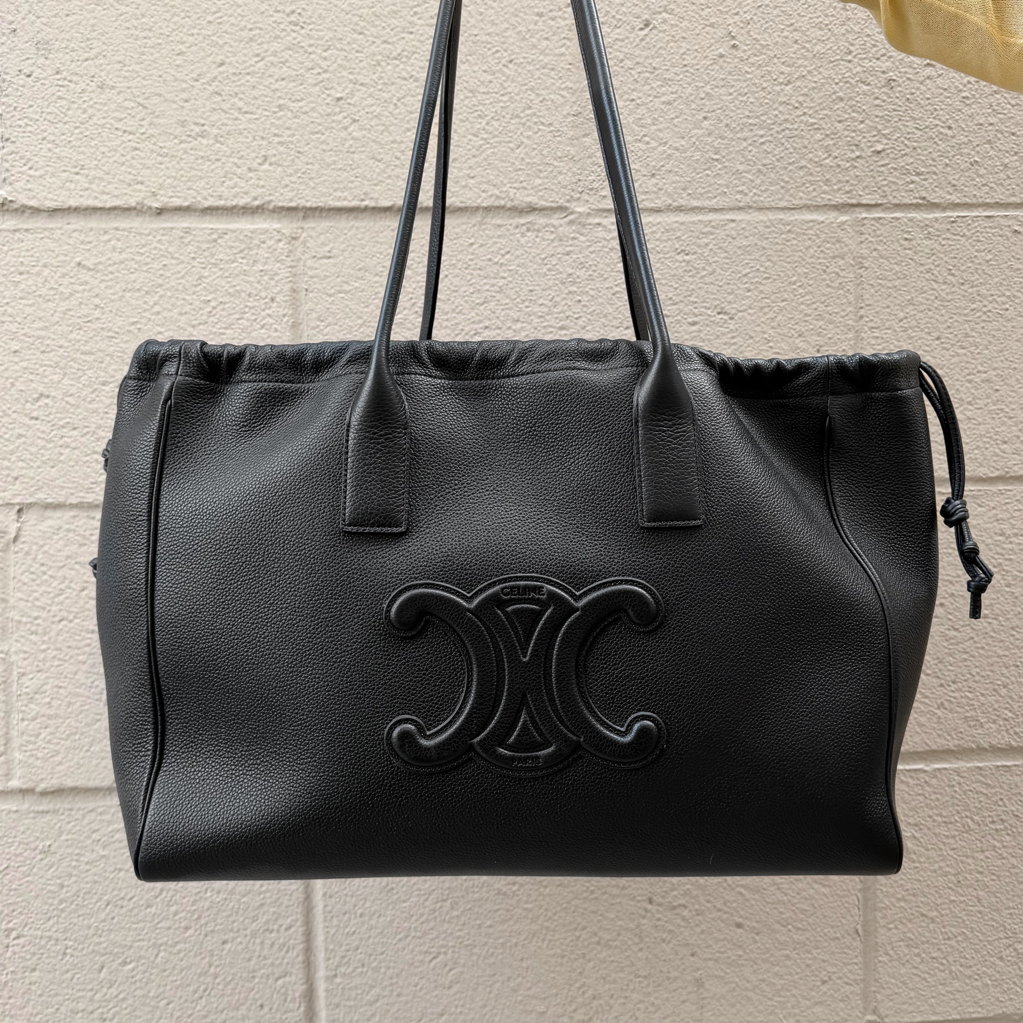 CELINE Triomphe Drawstring Bag