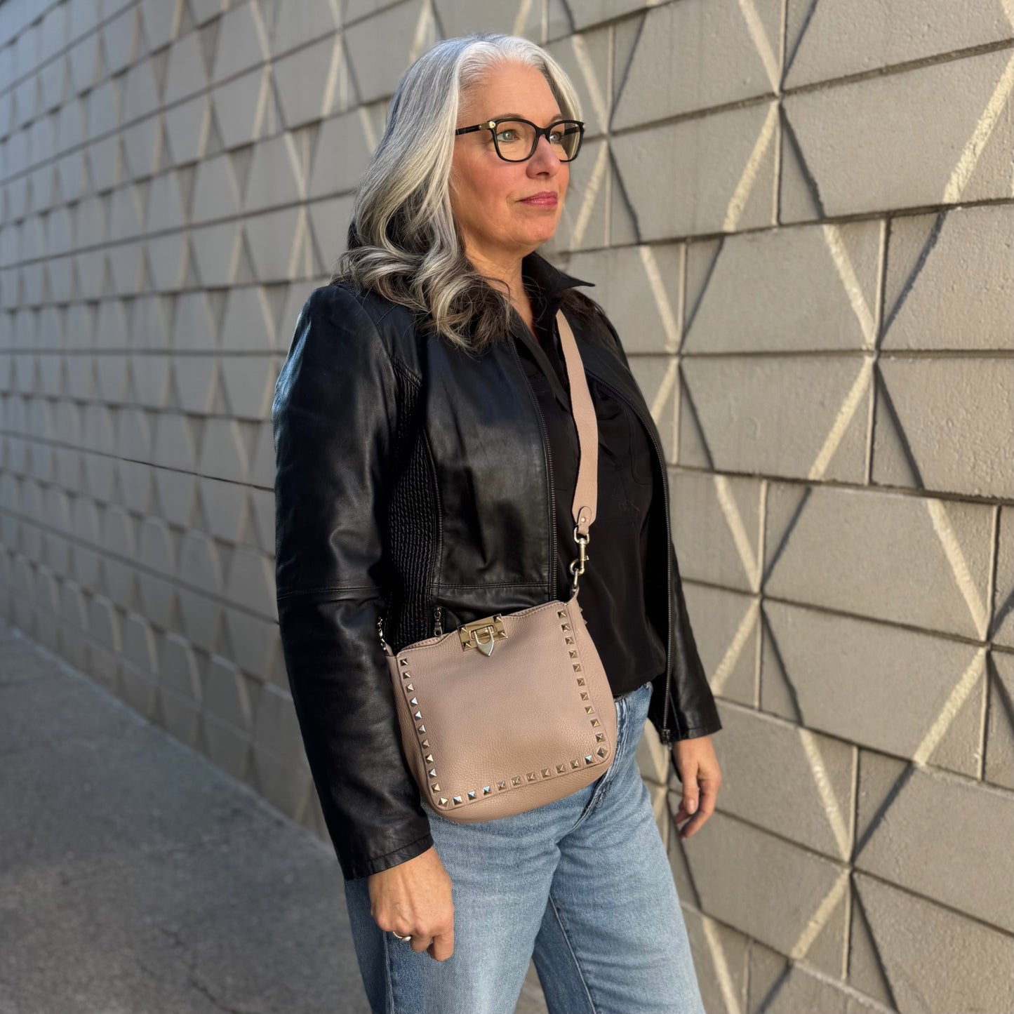 Valentino Rockstud Messenger Bag