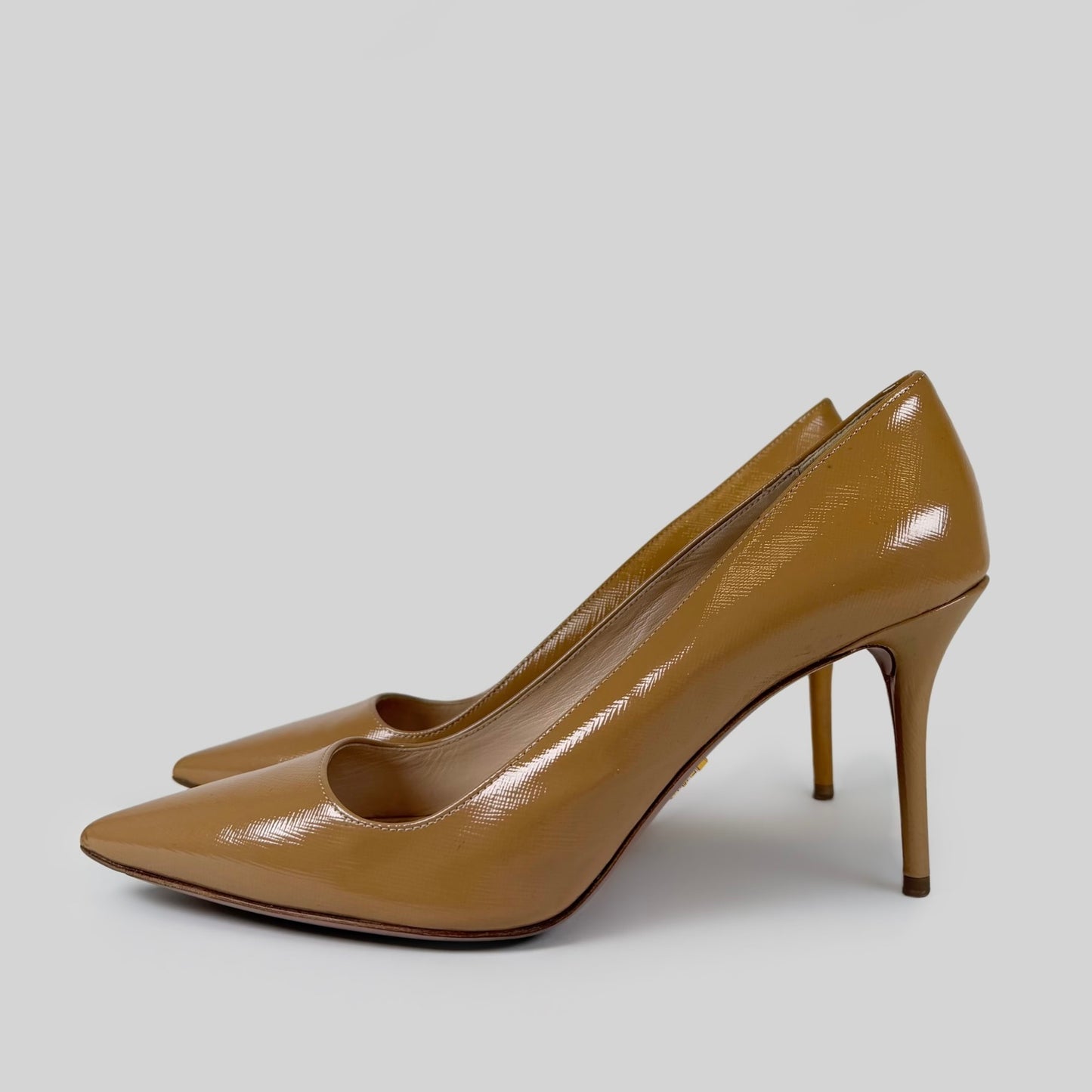 Prada Saffiano Patent Leather Pumps